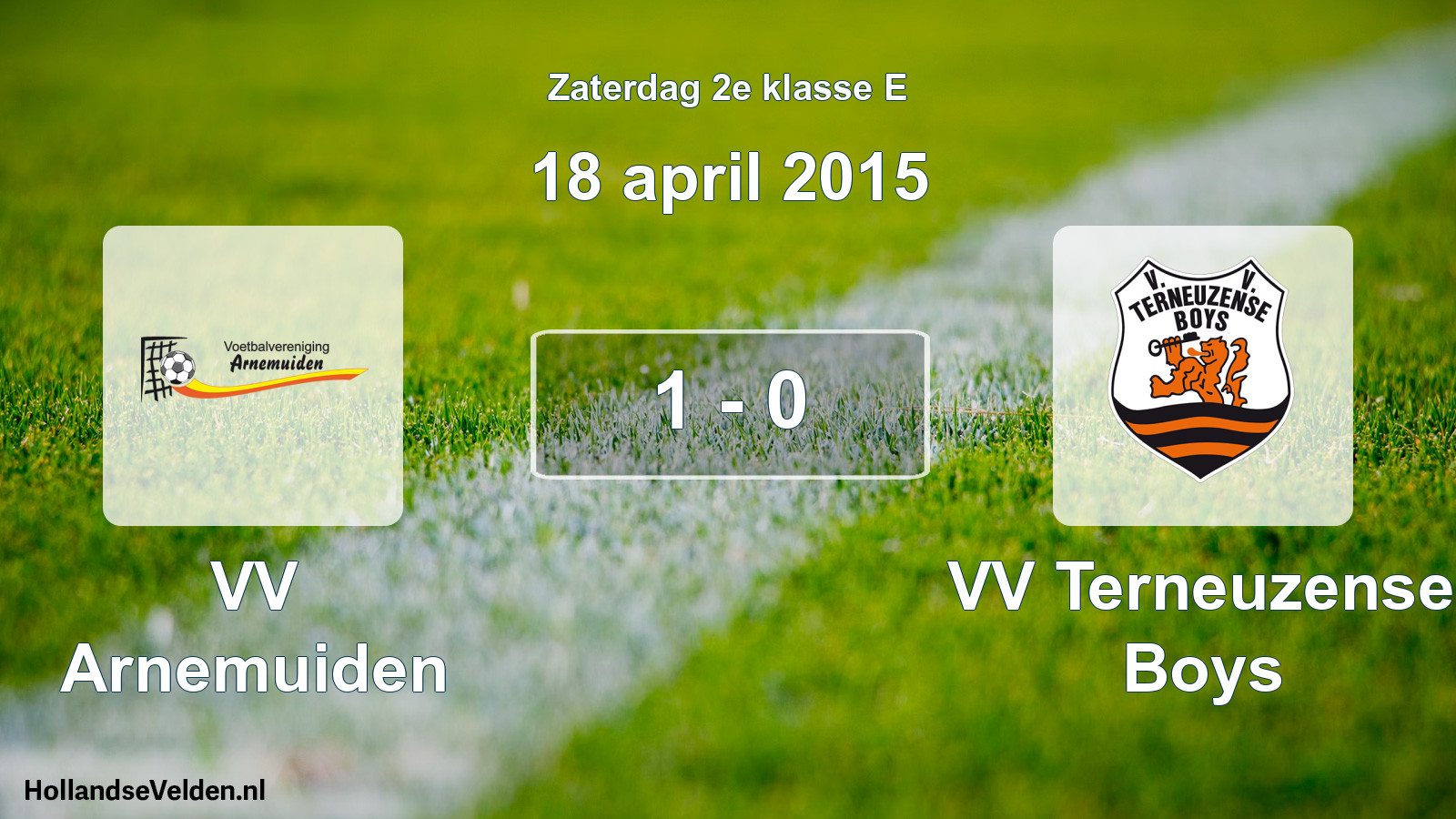 Total number of matches played: VV Arnemuiden - VV Terneuzense Boys 1 - 0 (18 April 2015)