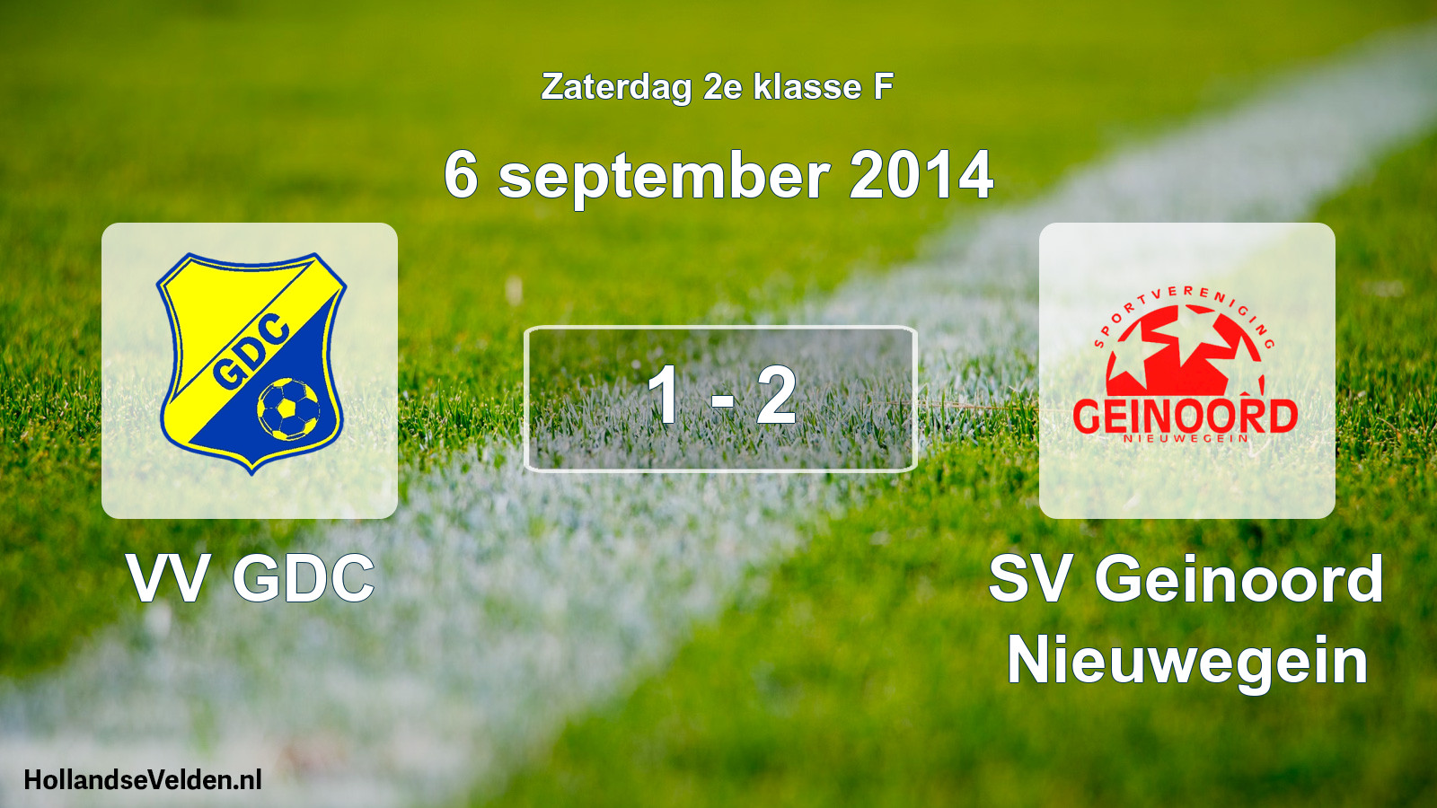 Total number of matches played: VV GDC - SV Geinoord Nieuwegein 1 - 2 (6 September 2014)