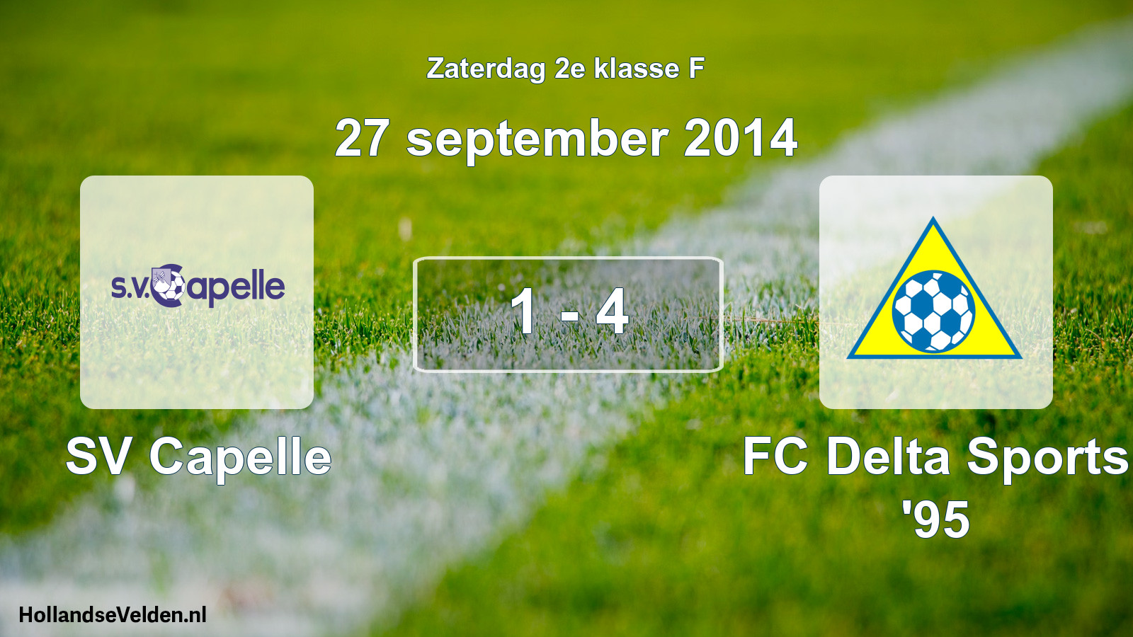 Total number of matches played: SV Capelle - FC Delta Sports '95 1 - 4 (27 September 2014)