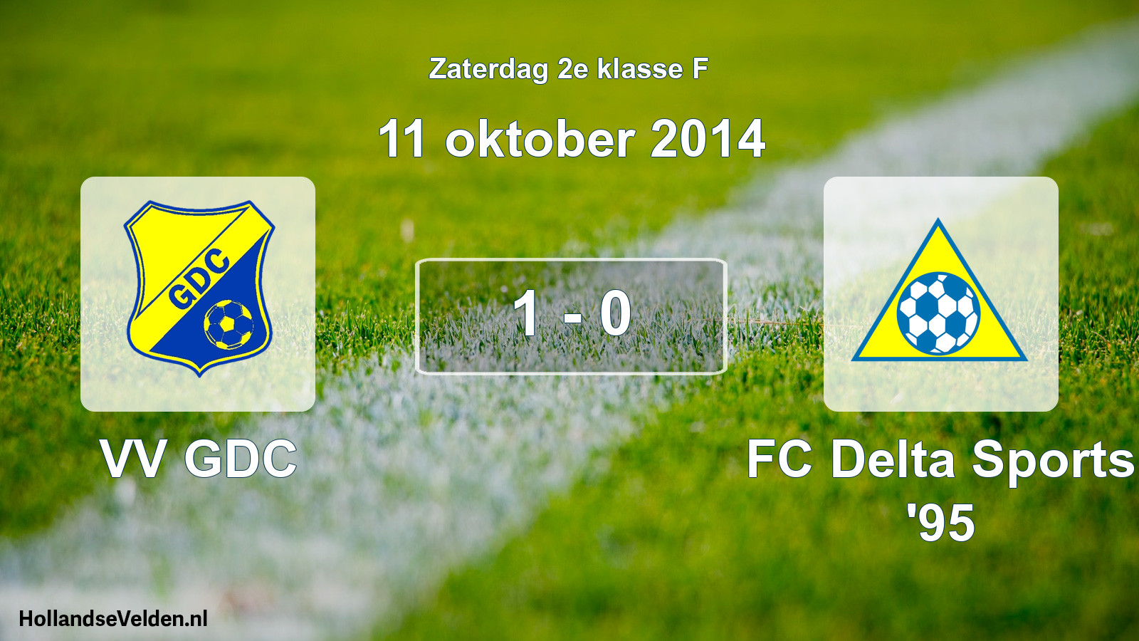 Total number of matches played: VV GDC - FC Delta Sports '95 1 - 0 (11 October 2014)