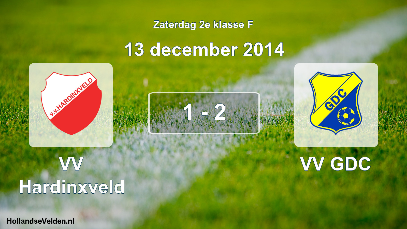 Total number of matches played: VV Hardinxveld - VV GDC 1 - 2 (13 December 2014)