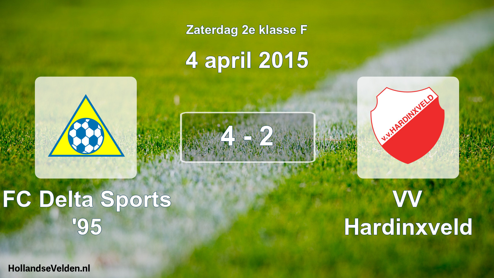 Total number of matches played: FC Delta Sports '95 - VV Hardinxveld 4 - 2 (4 April 2015)