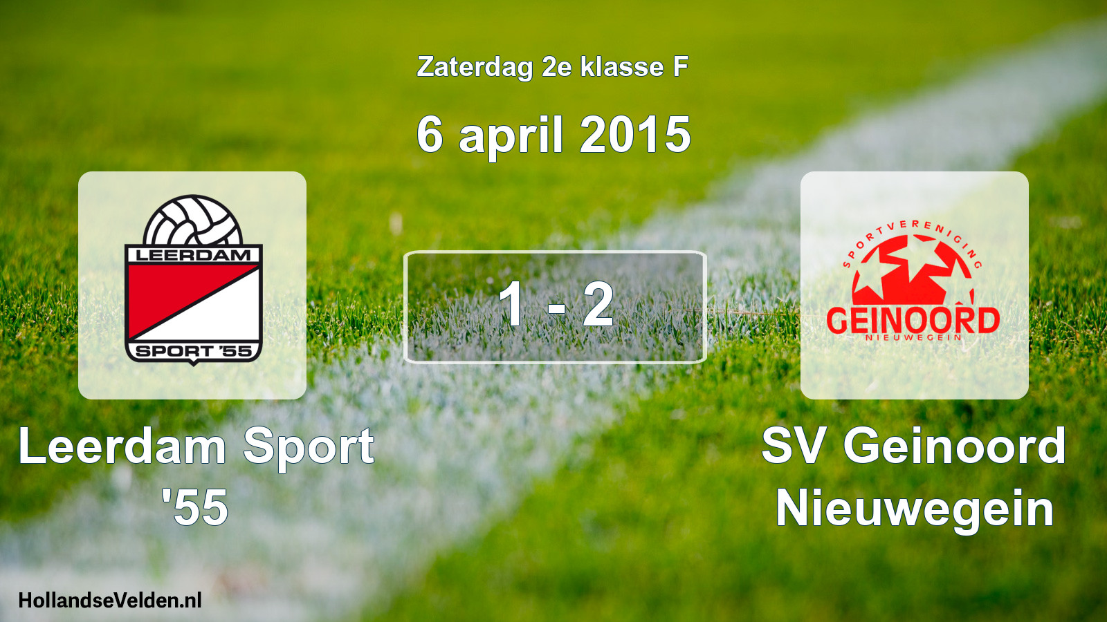 Total number of matches played: Leerdam Sport '55 - SV Geinoord Nieuwegein 1 - 2 (6 April 2015)