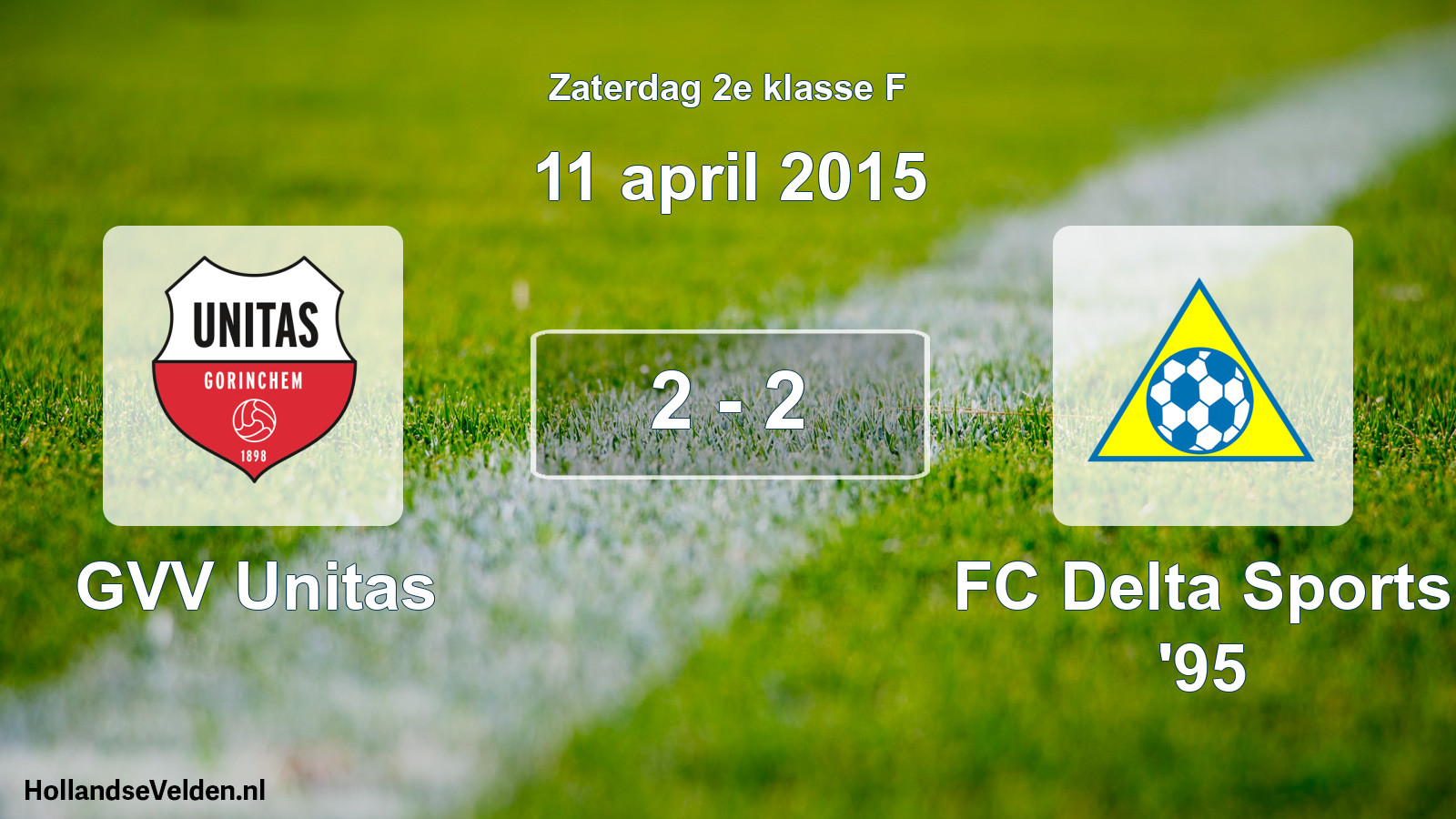 Total number of matches played: GVV Unitas - FC Delta Sports '95 2 - 2 (11 April 2015)