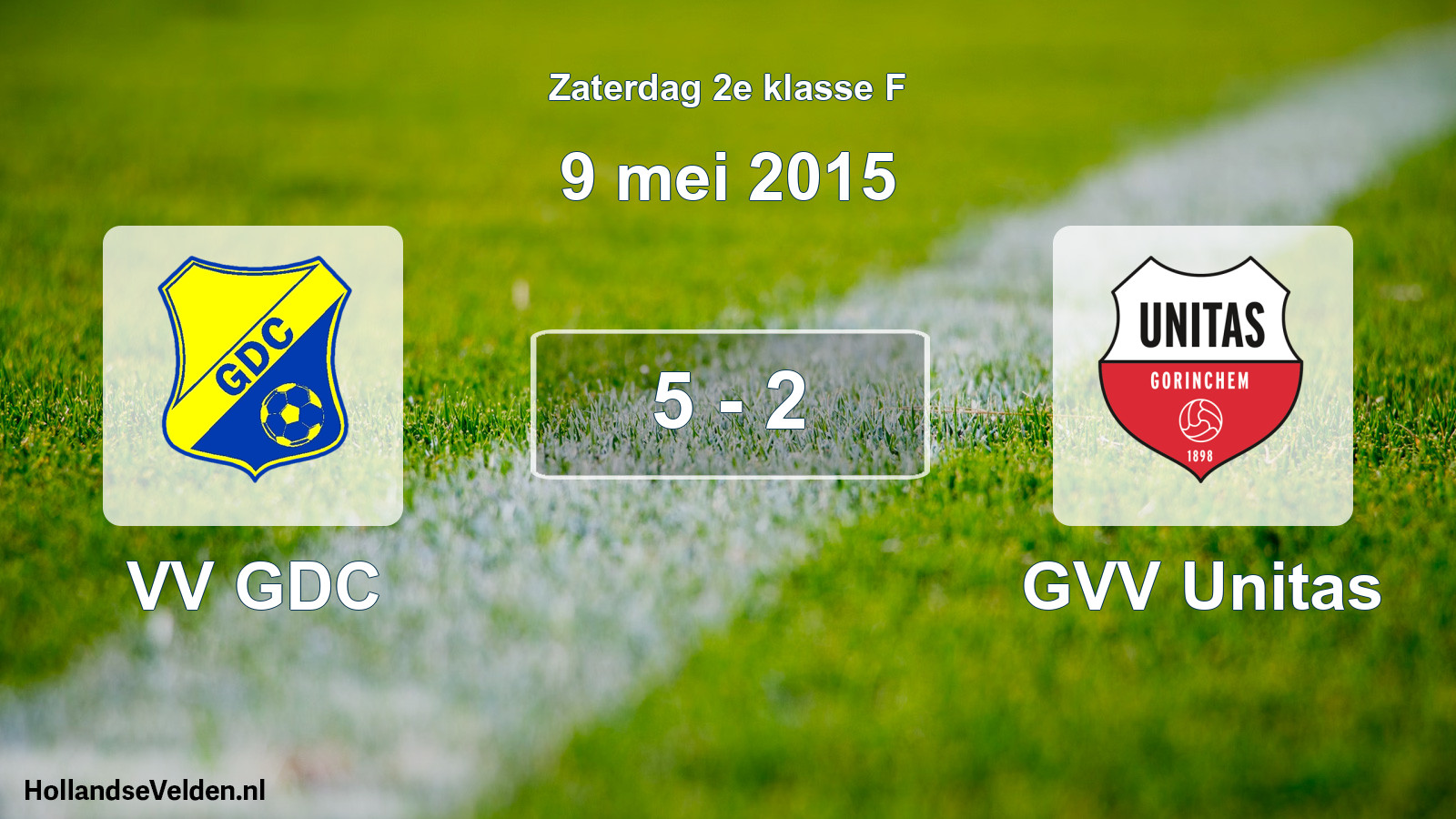 Total number of matches played: VV GDC - GVV Unitas 5 - 2 (9 May 2015)