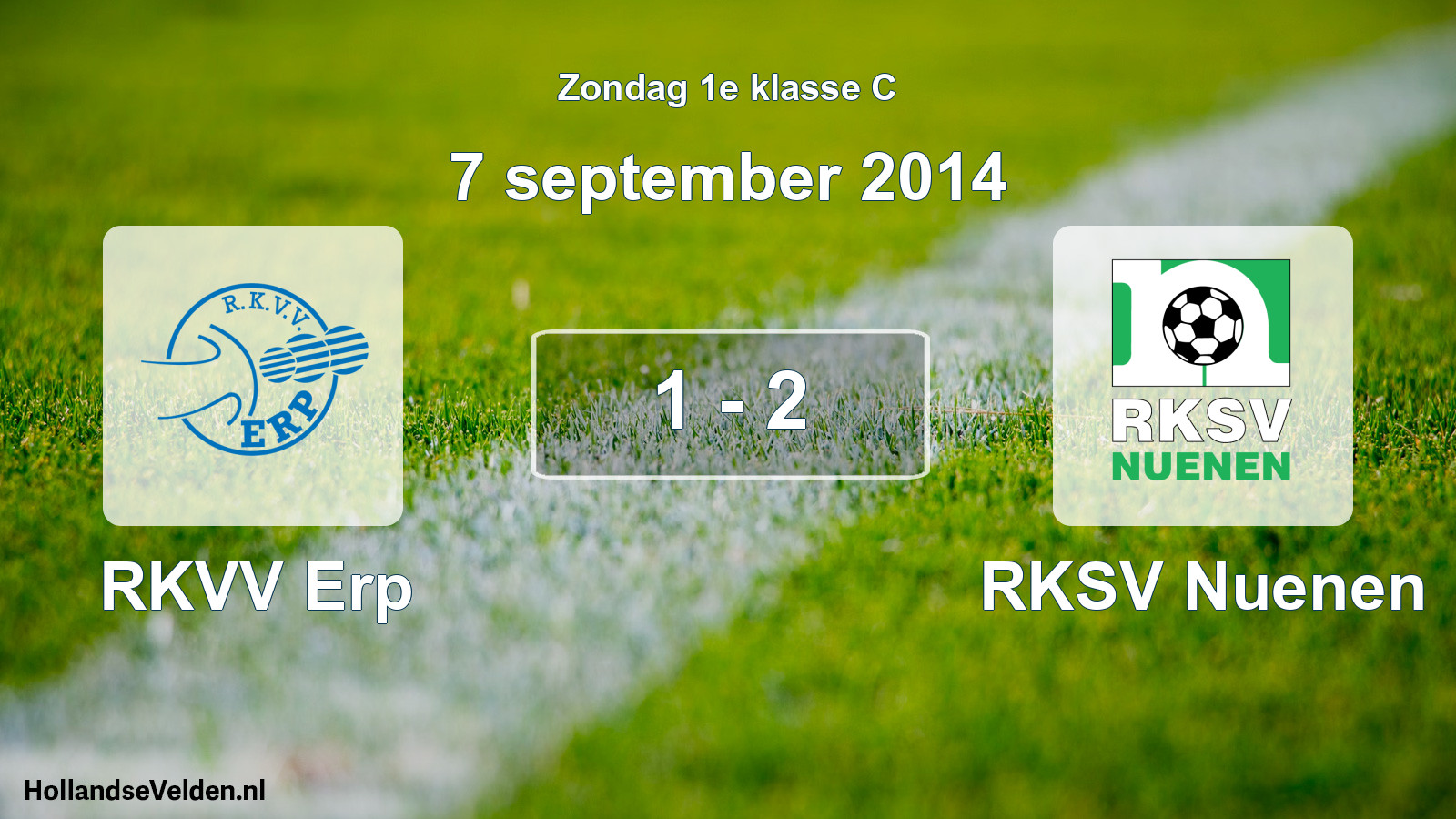 Total number of matches played: RKVV Erp - RKSV Nuenen 1 - 2 (7 September 2014)