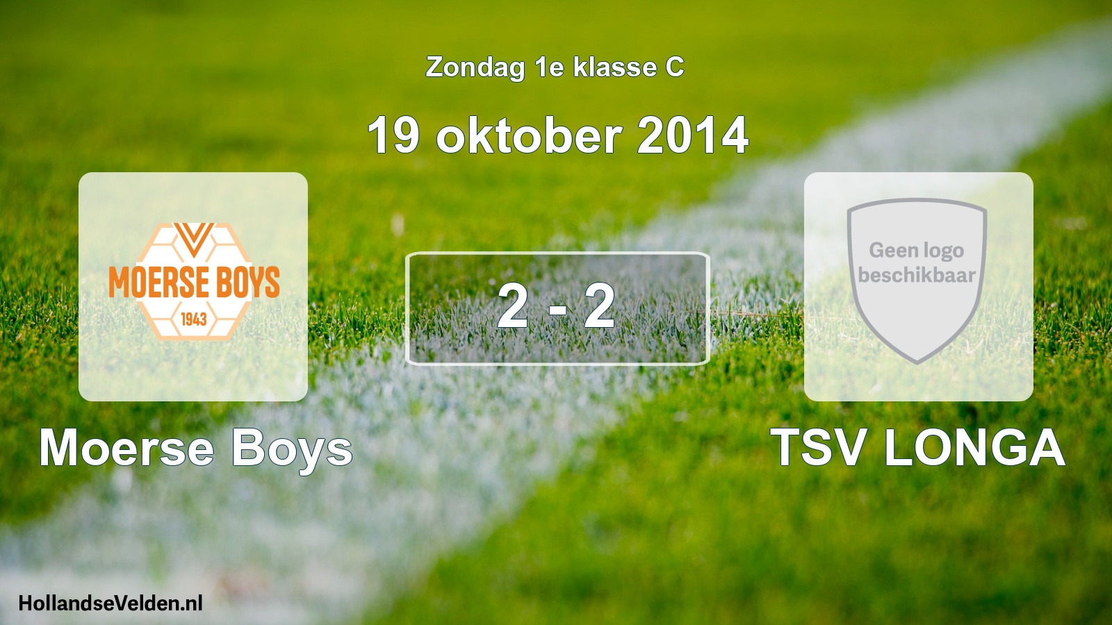 Total number of matches played: Moerse Boys - TSV LONGA 2 - 2 (19 October 2014)