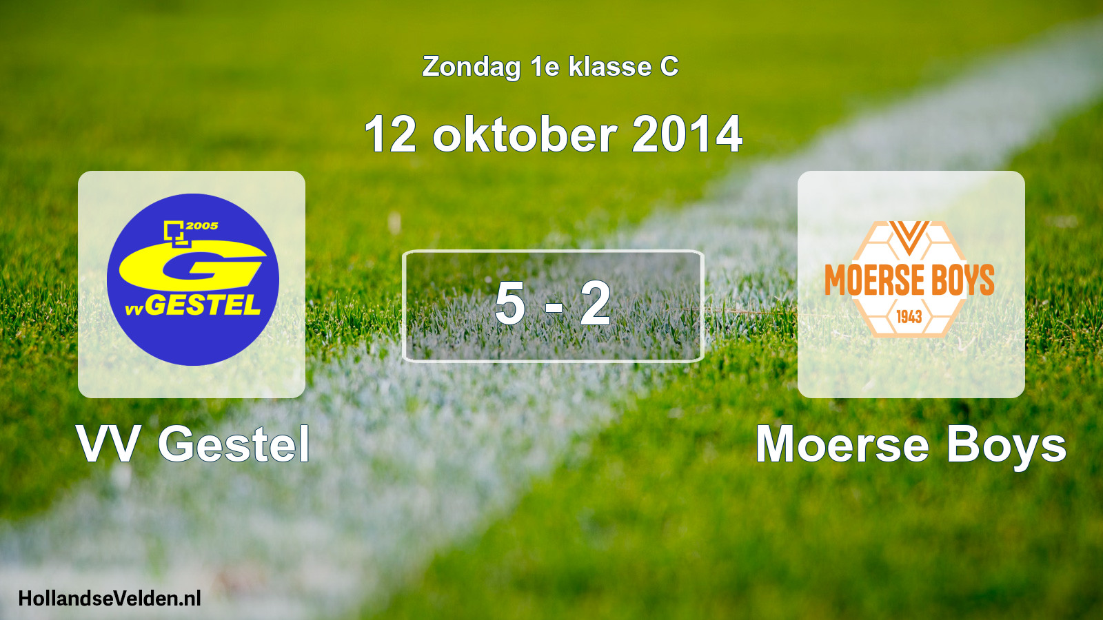 Total number of matches played: VV Gestel - Moerse Boys 5 - 2 (12 October 2014)