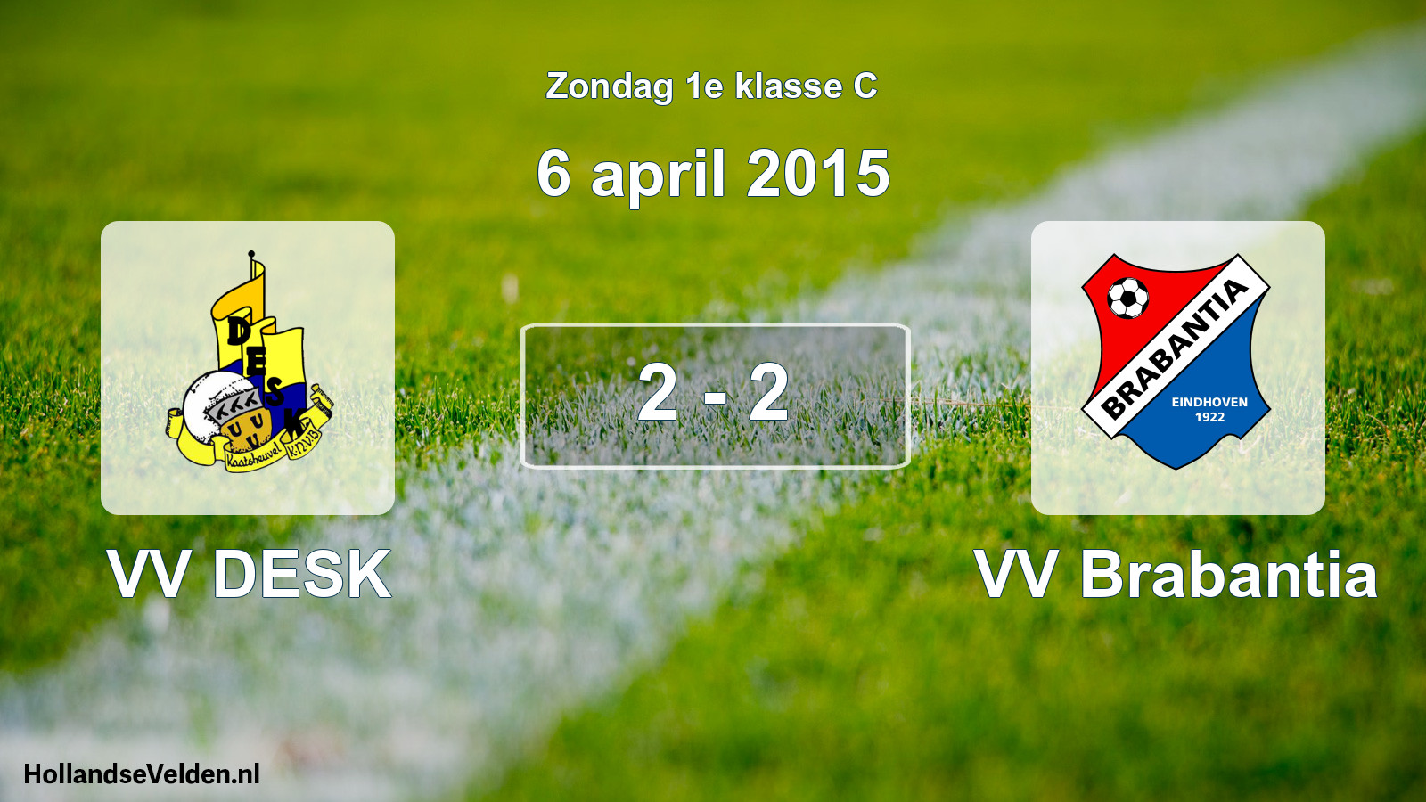 Total number of matches played: VV DESK - VV Brabantia 2 - 2 (6 April 2015)