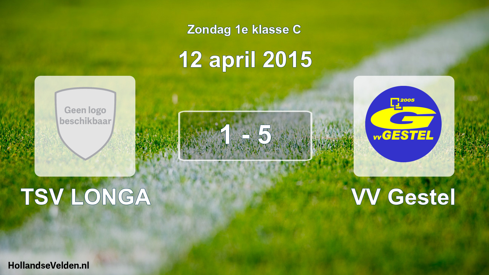 Total number of matches played: TSV LONGA - VV Gestel 1 - 5 (12 April 2015)