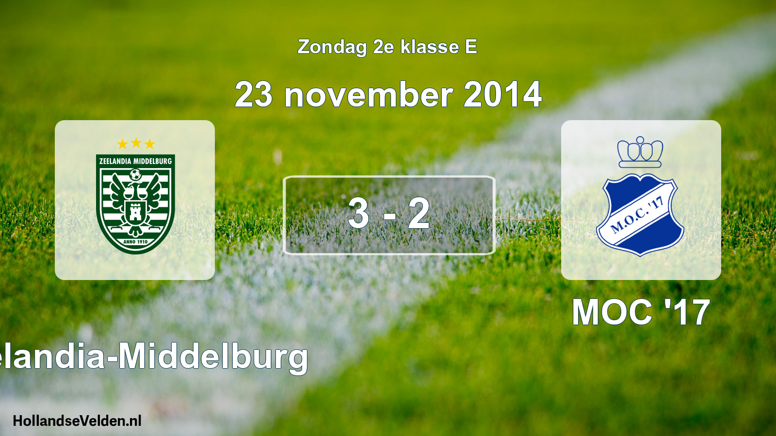 Total number of matches played: Zeelandia-Middelburg - MOC '17 3 - 2 (23 November 2014)