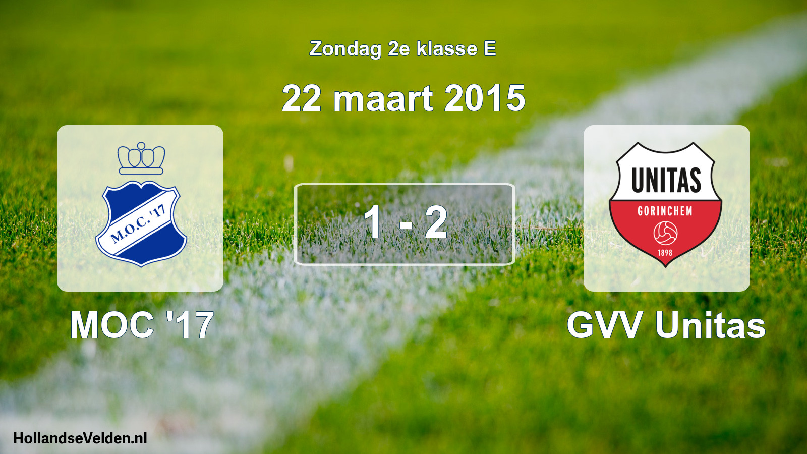 Total number of matches played: MOC '17 - GVV Unitas 1 - 2 (22 March 2015)