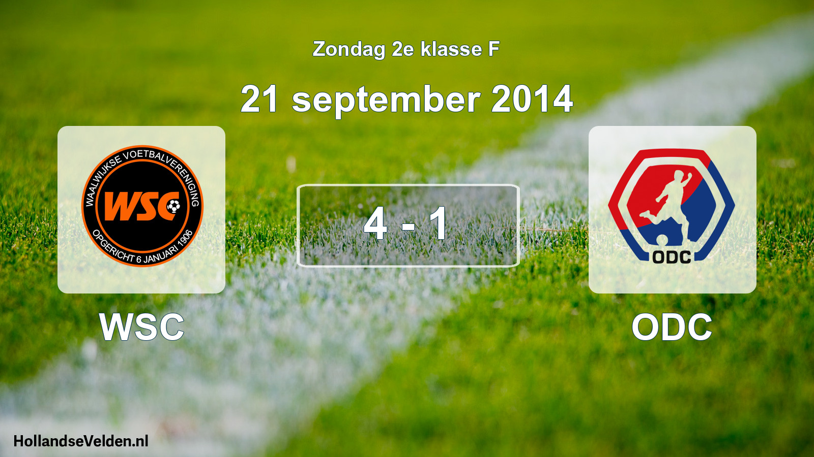 Total number of matches played: WSC - ODC 4 - 1 (21 September 2014)