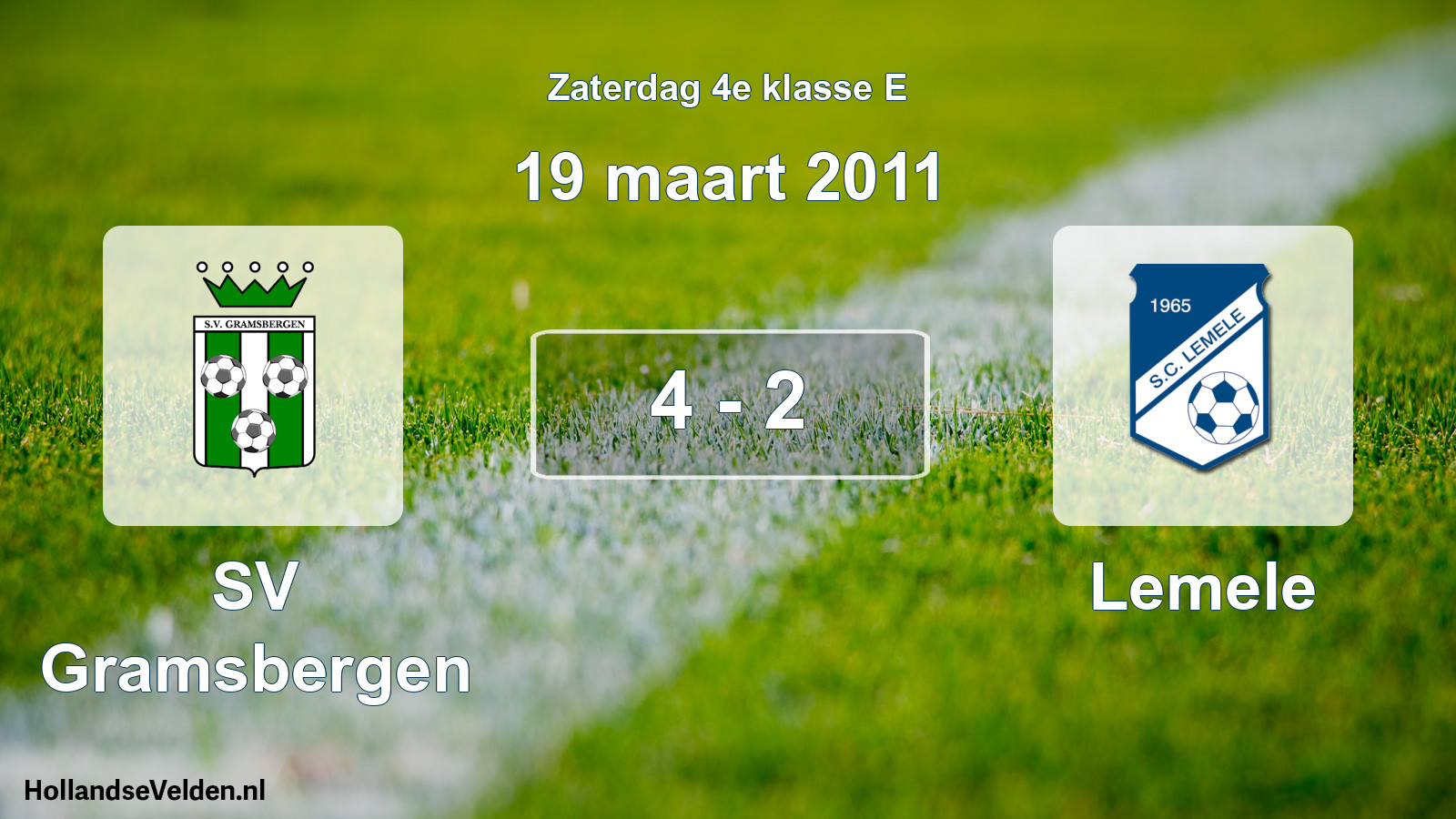 Total number of matches played: SV Gramsbergen - Lemele 4 - 2 (19 March 2011)