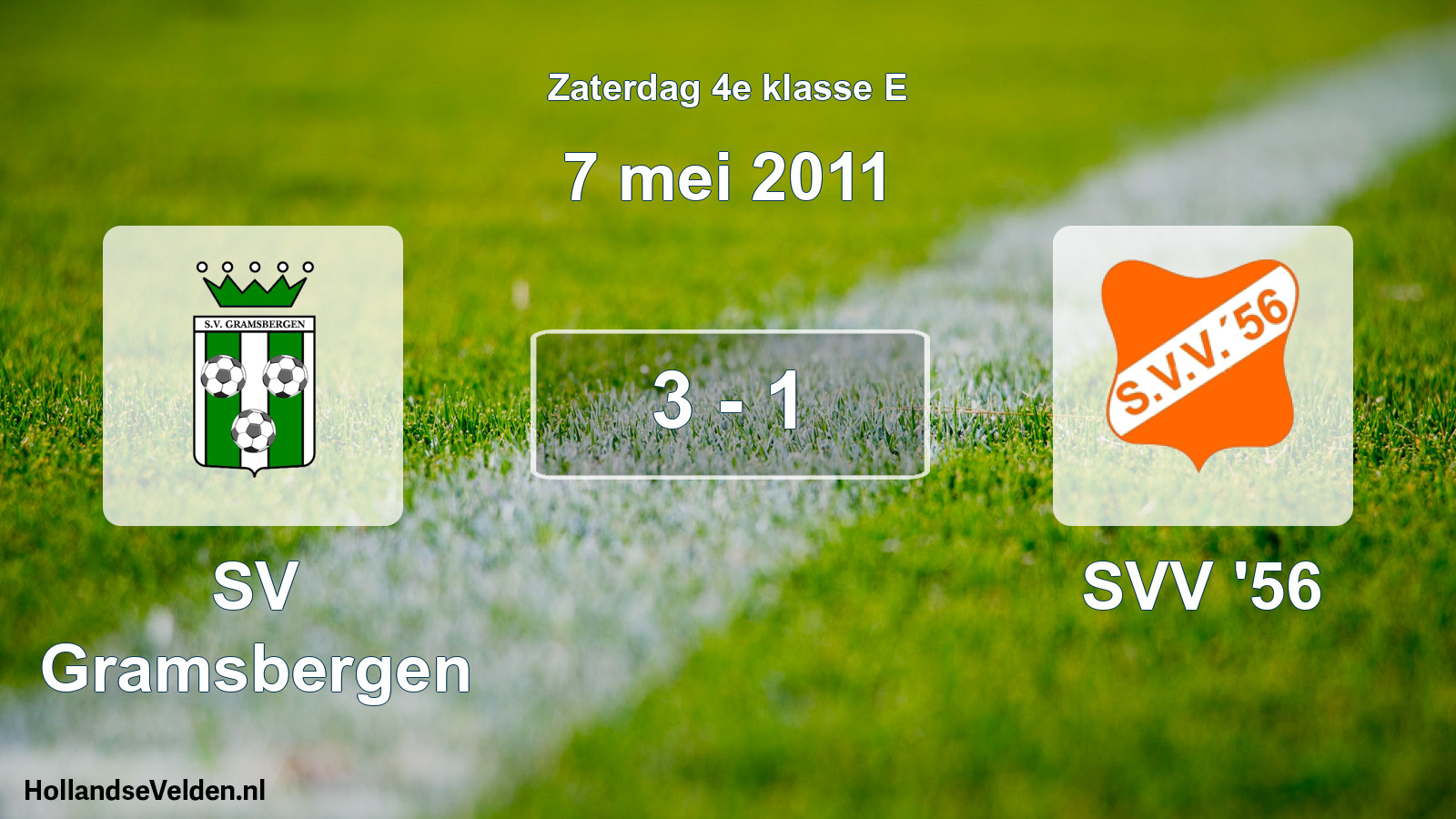 Total number of matches played: SV Gramsbergen - SVV '56 3 - 1 (7 May 2011)