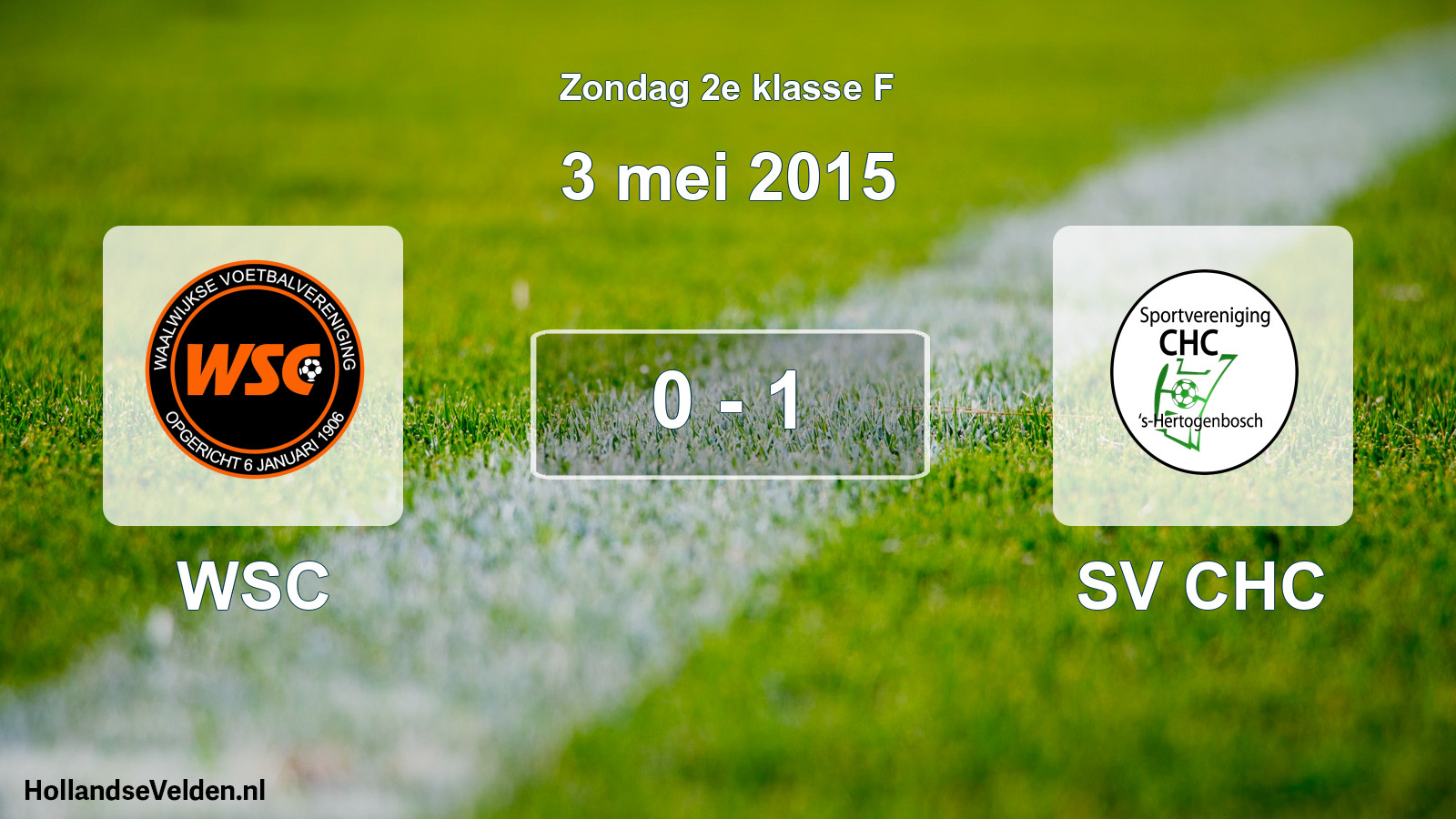 Total number of matches played: WSC - SV CHC 0 - 1 (3 May 2015)