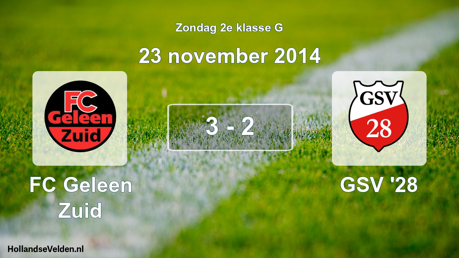 Total number of matches played: FC Geleen Zuid - GSV '28 3 - 2 (23 November 2014)
