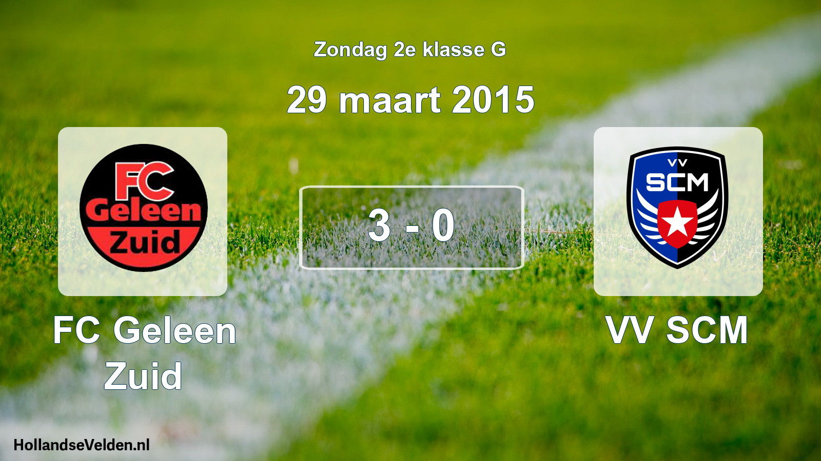 Total number of matches played: FC Geleen Zuid - VV SCM 3 - 0 (29 March 2015)