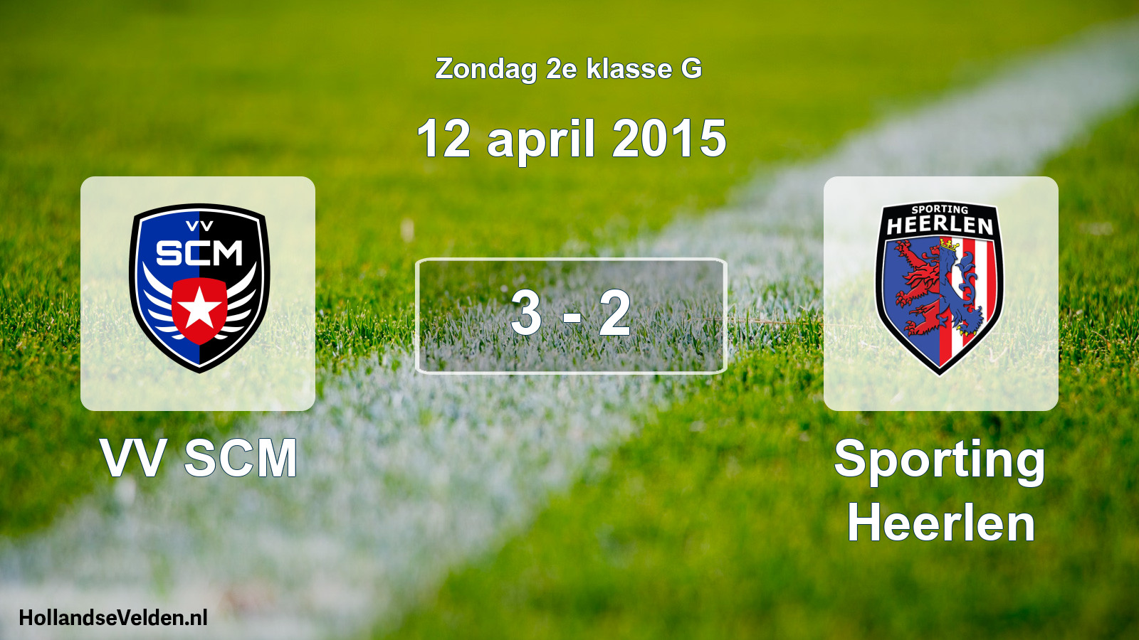 Total number of matches played: VV SCM - Sporting Heerlen 3 - 2 (12 April 2015)
