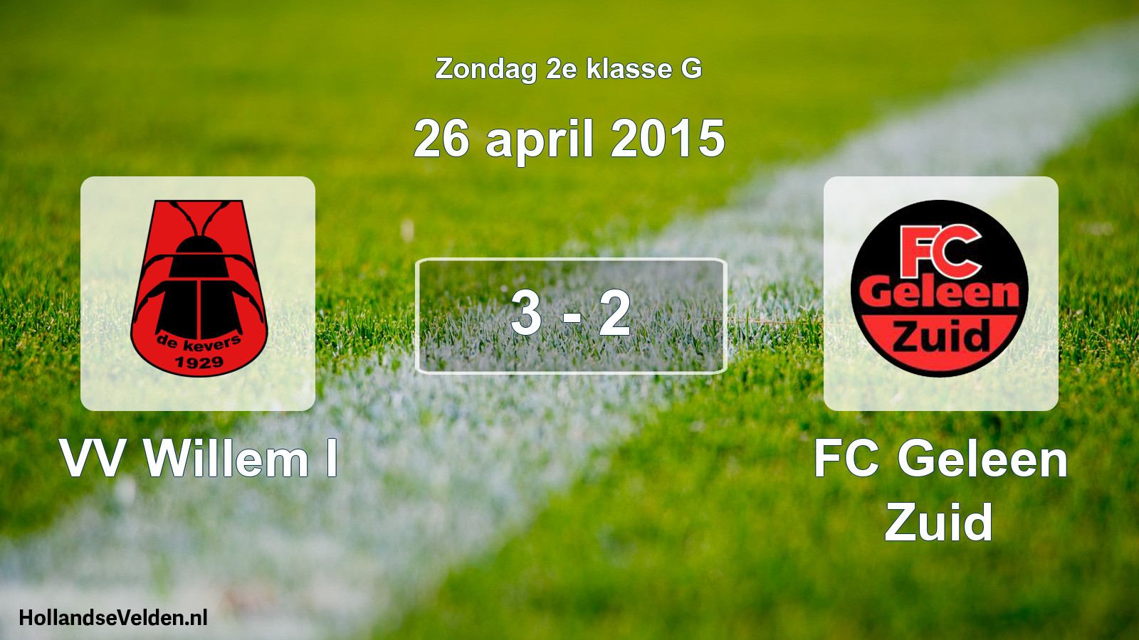 Total number of matches played: VV Willem I - FC Geleen Zuid 3 - 2 (26 April 2015)