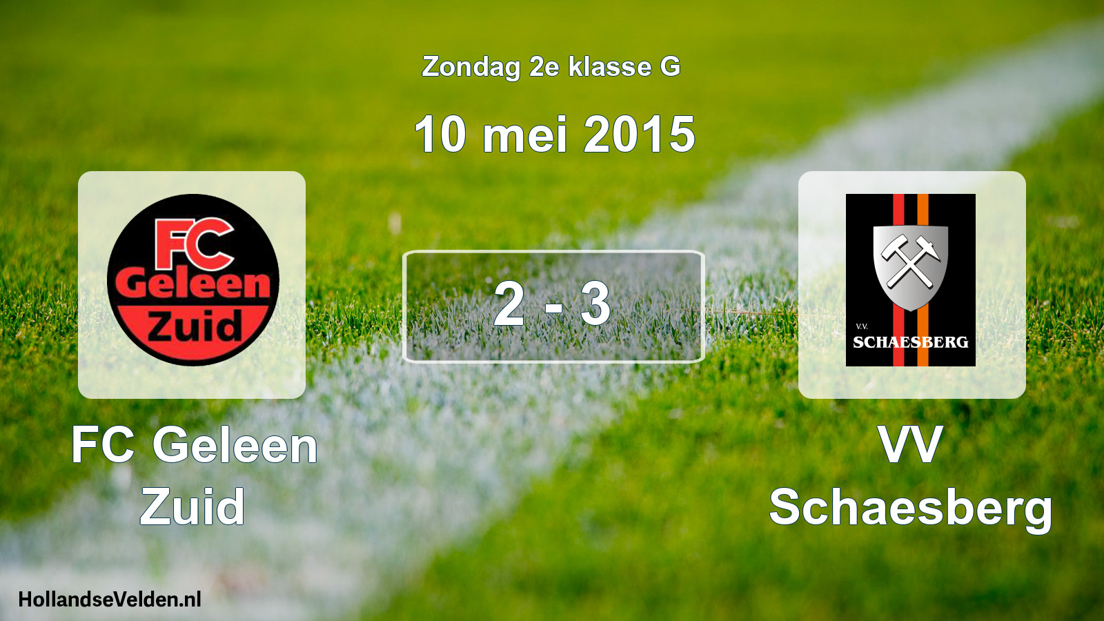 Total number of matches played: FC Geleen Zuid - VV Schaesberg 2 - 3 (10 May 2015)