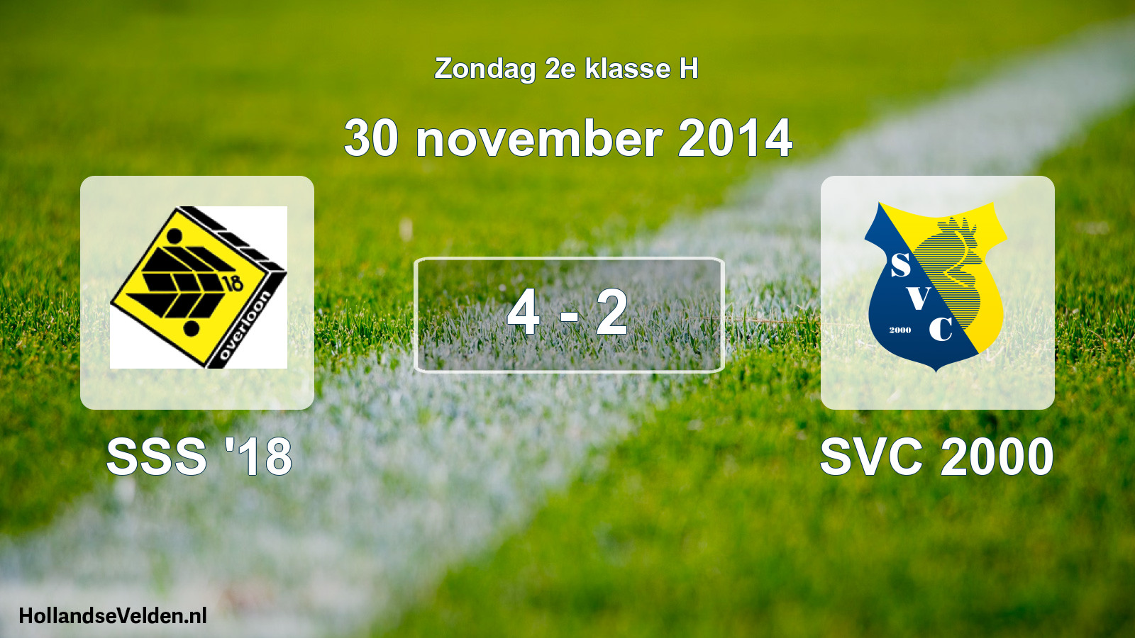 Total number of matches played: SSS '18 - SVC 2000 4 - 2 (30 November 2014)