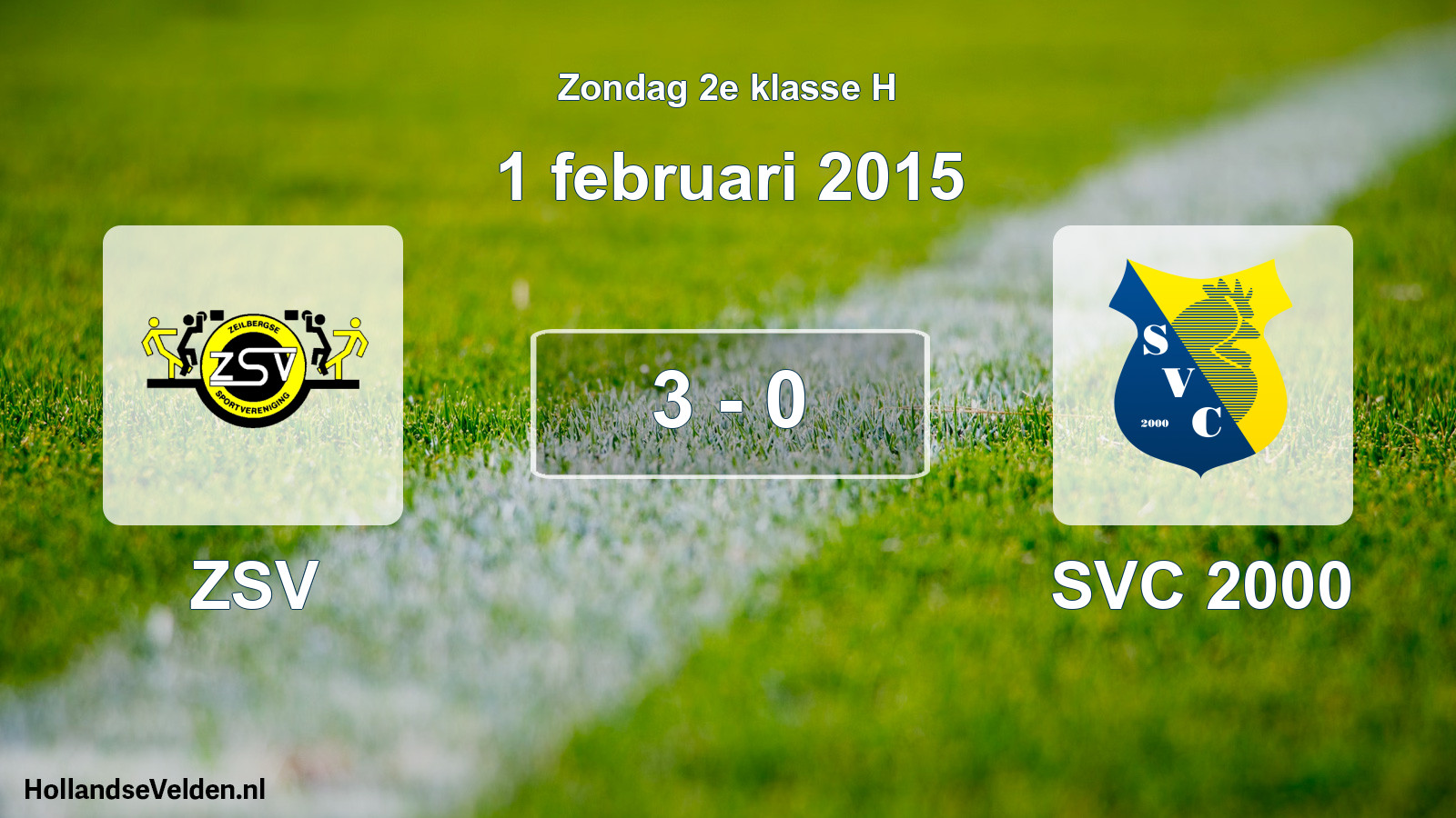 Total number of matches played: ZSV - SVC 2000 3 - 0 (1 February 2015)