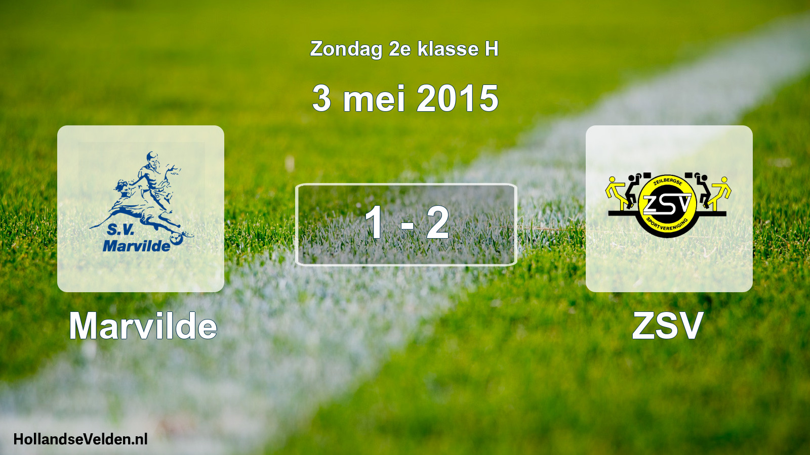 Total number of matches played: Marvilde - ZSV 1 - 2 (3 May 2015)