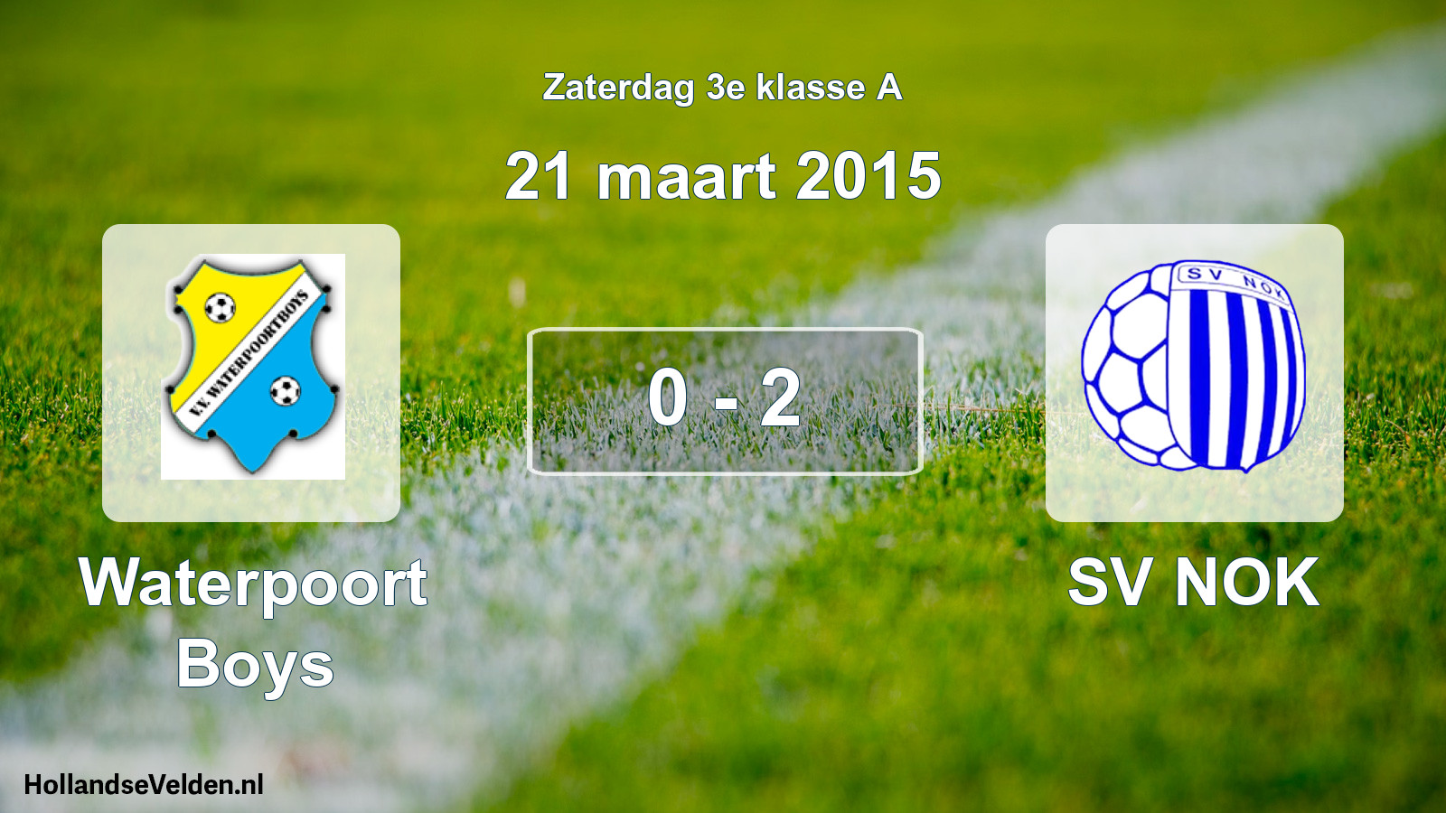 Total number of matches played: Waterpoort Boys - SV NOK 0 - 2 (21 March 2015)