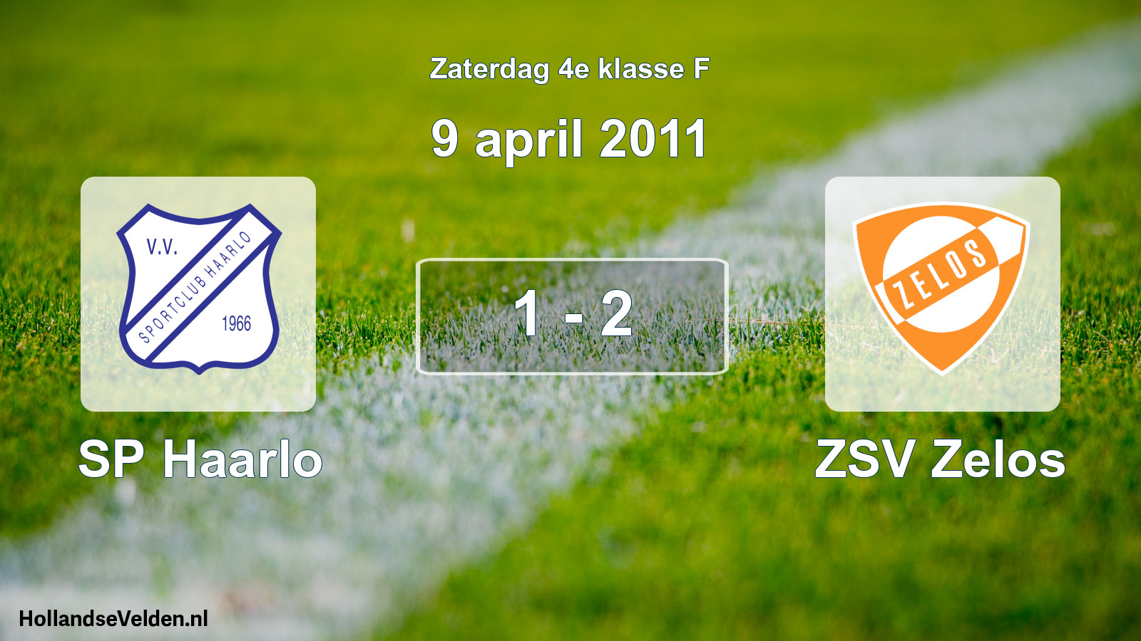 Total number of matches played: SP Haarlo - ZSV Zelos 1 - 2 (9 April 2011)