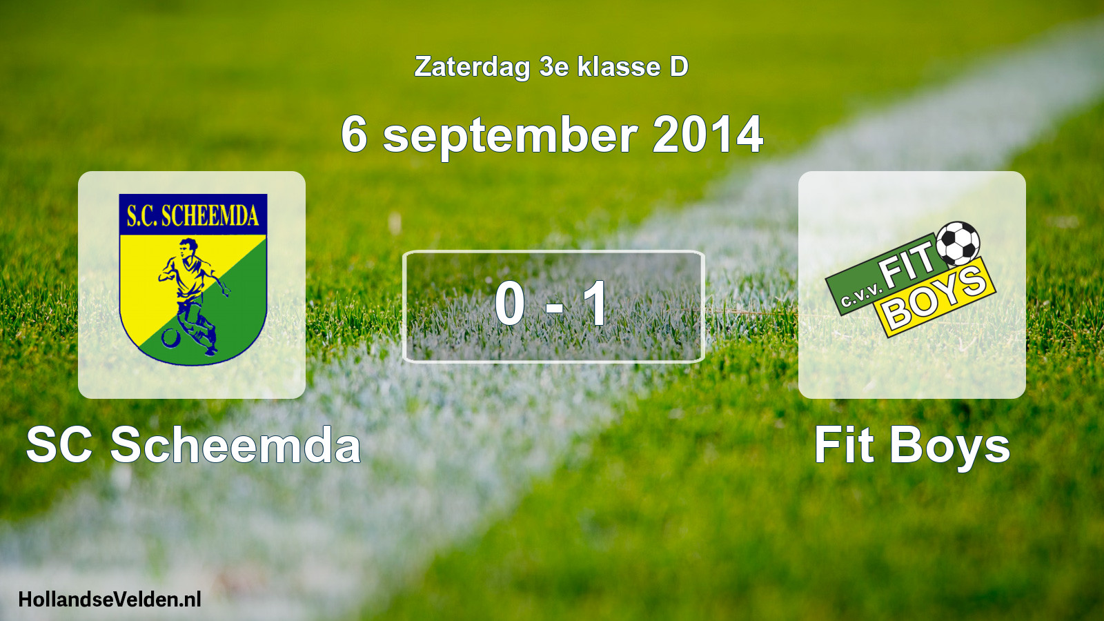 Total number of matches played: SC Scheemda - Fit Boys 0 - 1 (6 September 2014)