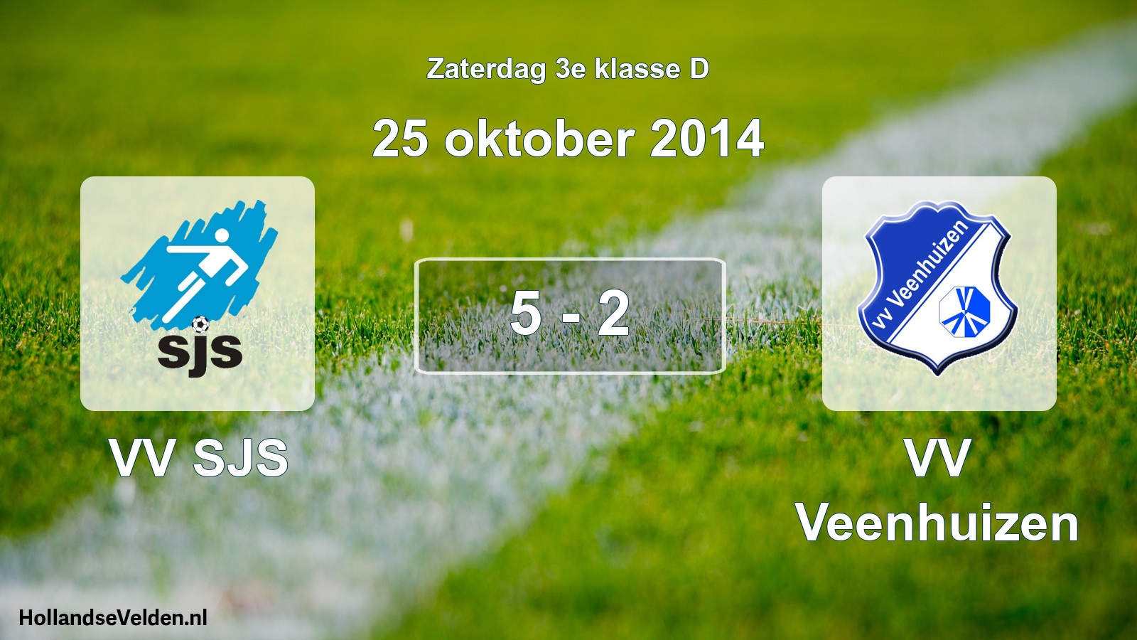 Total number of matches played: VV SJS - VV Veenhuizen 5 - 2 (25 October 2014)