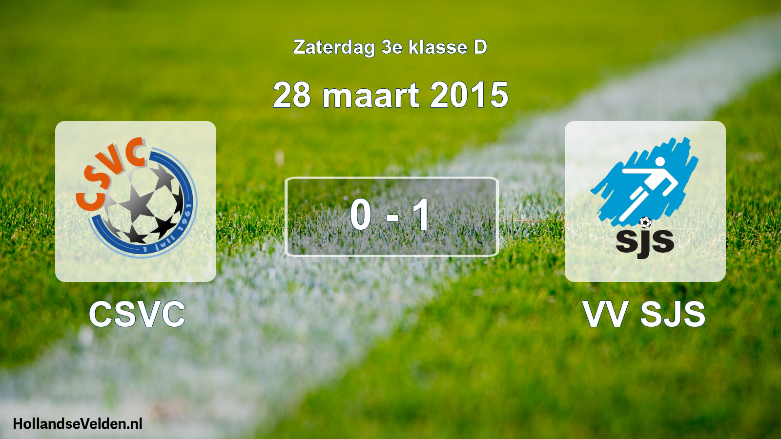 Total number of matches played: CSVC - VV SJS 0 - 1 (28 March 2015)