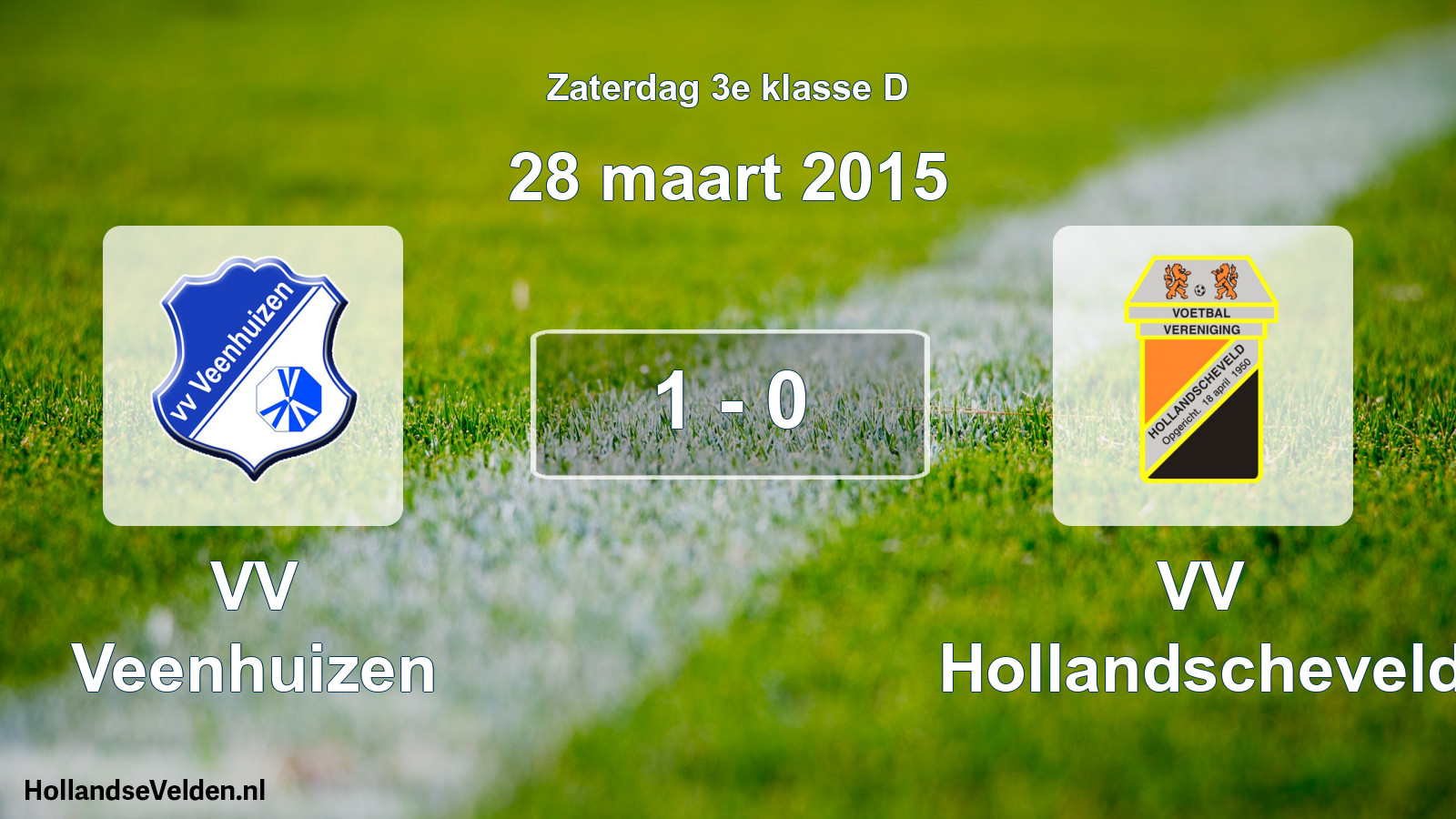 Total number of matches played: VV Veenhuizen - VV Hollandscheveld 1 - 0 (28 March 2015)