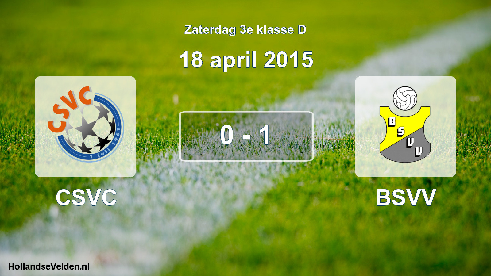 Total number of matches played: CSVC - BSVV 0 - 1 (18 April 2015)