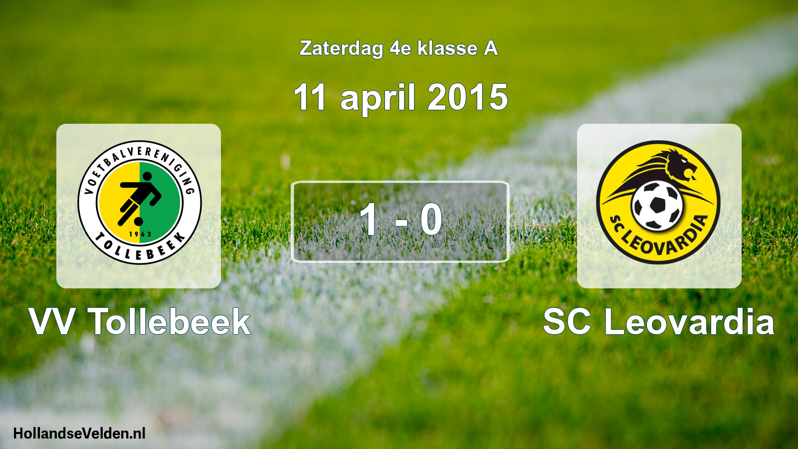 Total number of matches played: VV Tollebeek - SC Leovardia 1 - 0 (11 April 2015)