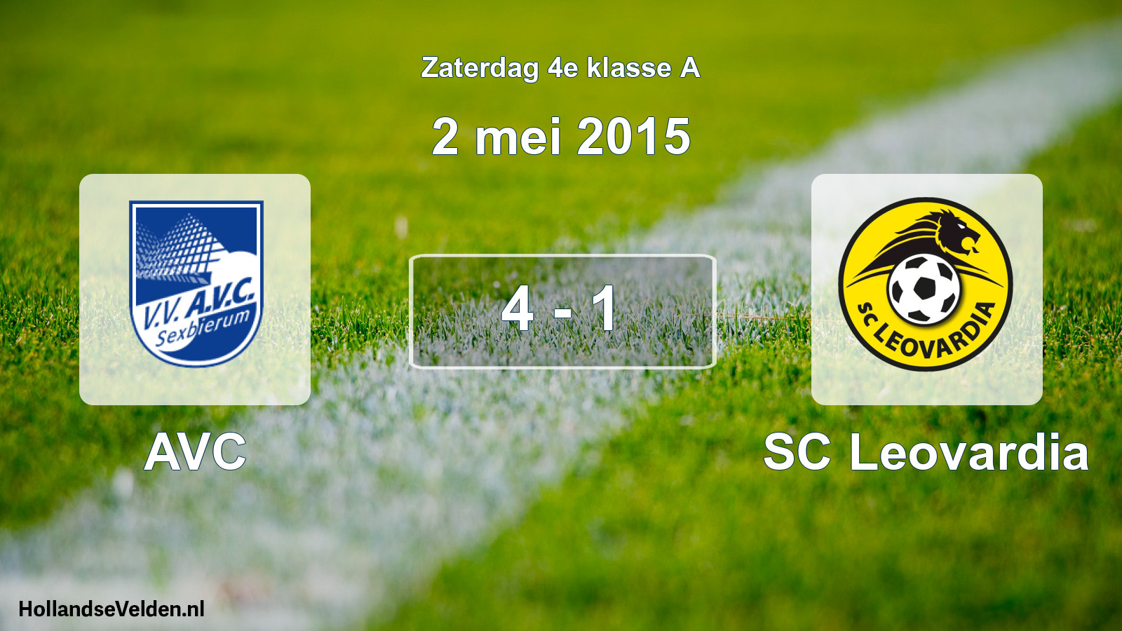 Total number of matches played: AVC - SC Leovardia 4 - 1 (2 May 2015)