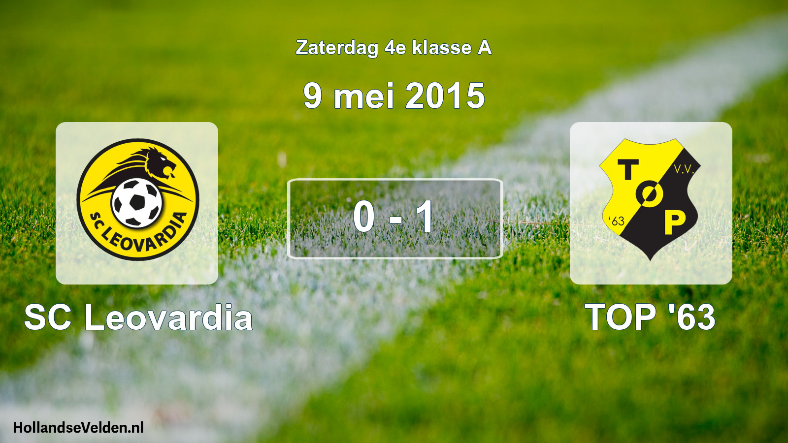 Total number of matches played: SC Leovardia - TOP '63 0 - 1 (9 May 2015)