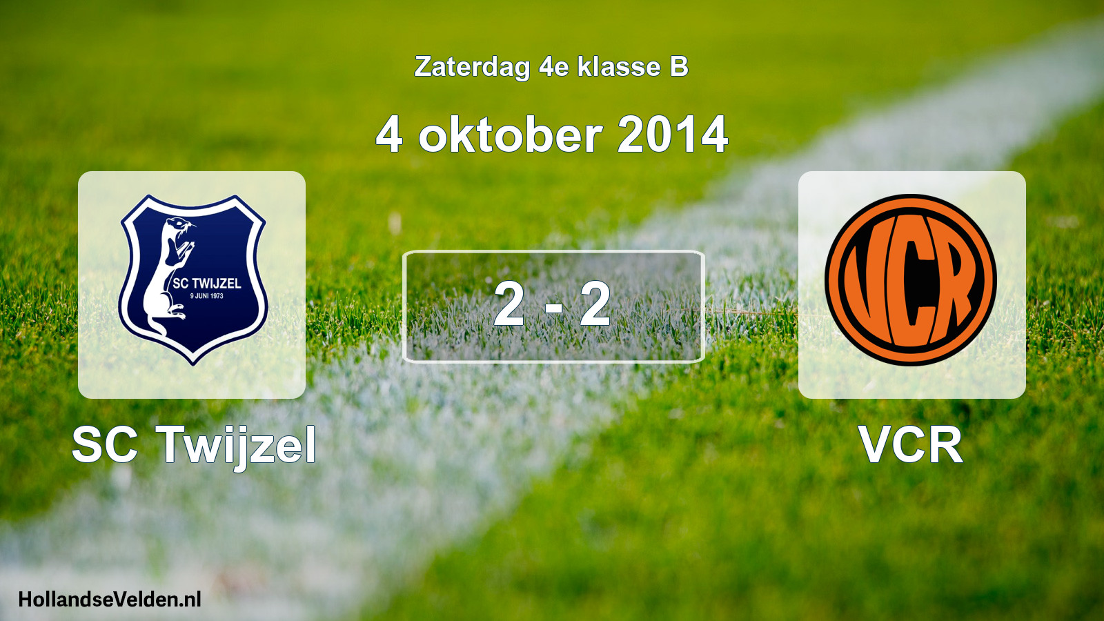 Total number of matches played: SC Twijzel - VCR 2 - 2 (4 October 2014)