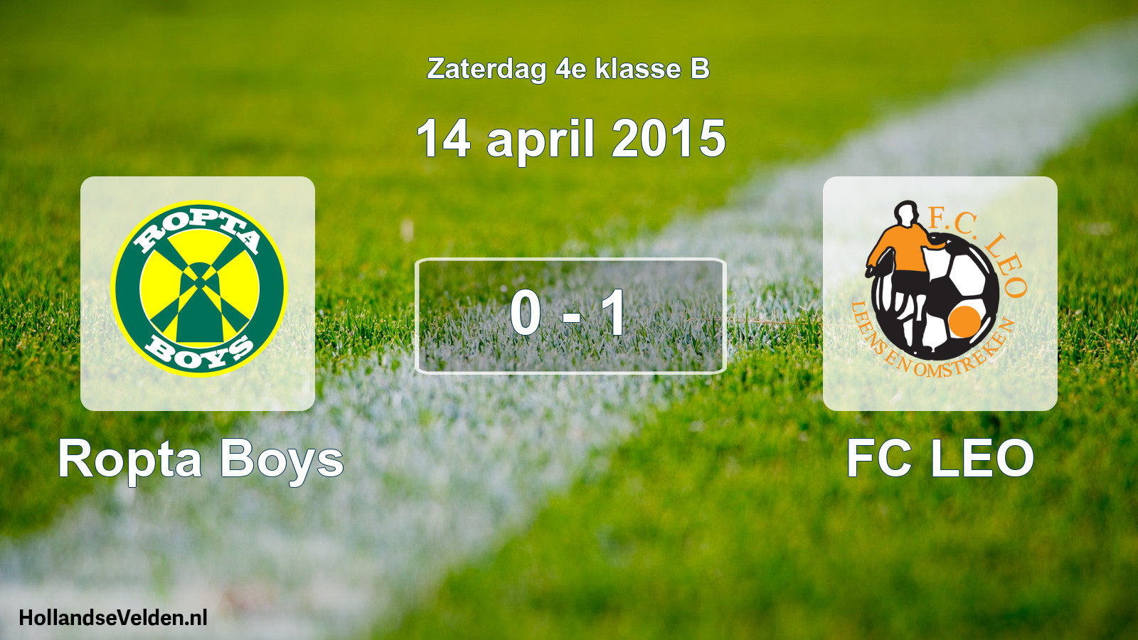 Total number of matches played: Ropta Boys - FC LEO 0 - 1 (14 April 2015)
