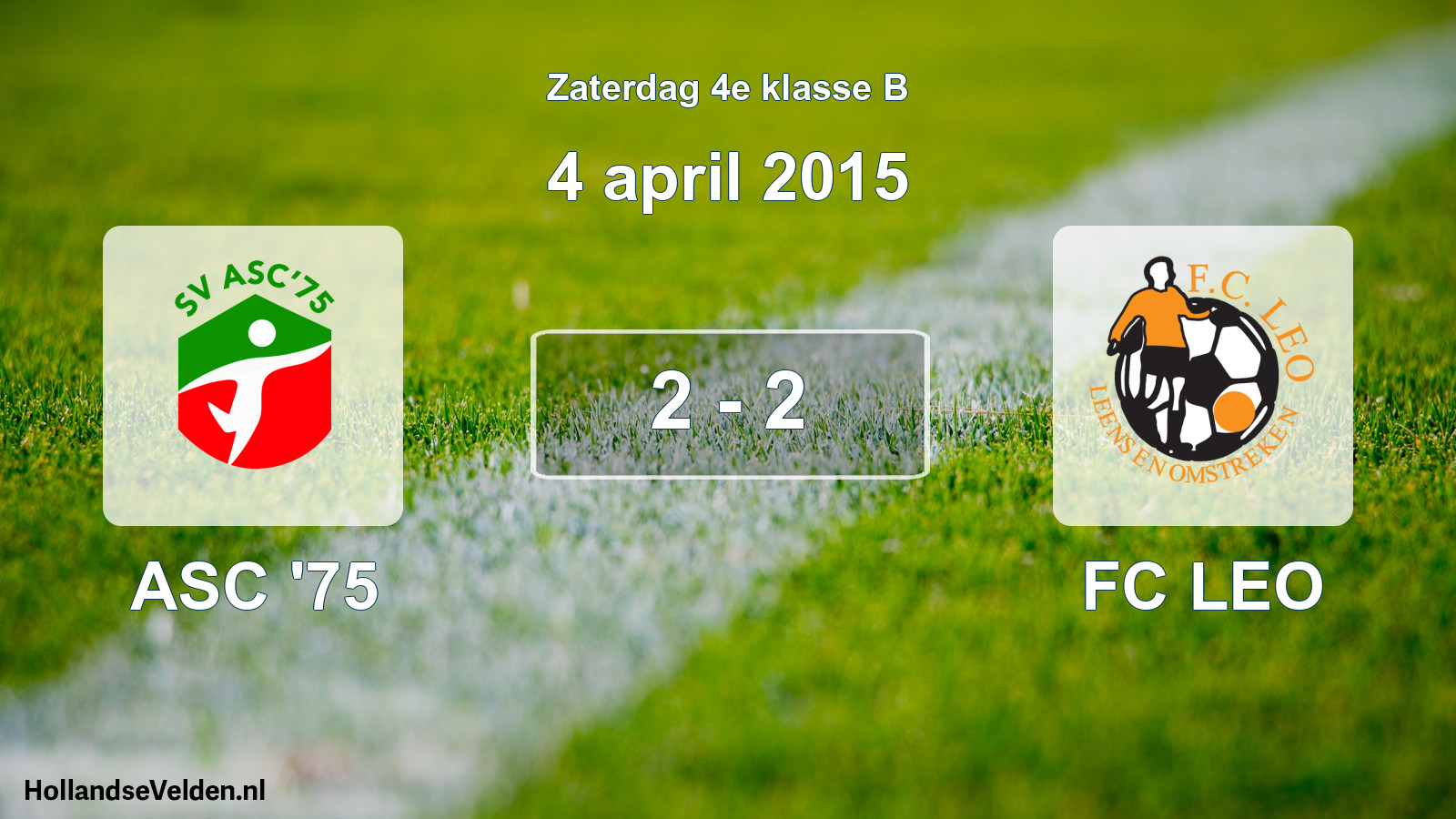 Total number of matches played: ASC '75 - FC LEO 2 - 2 (4 April 2015)