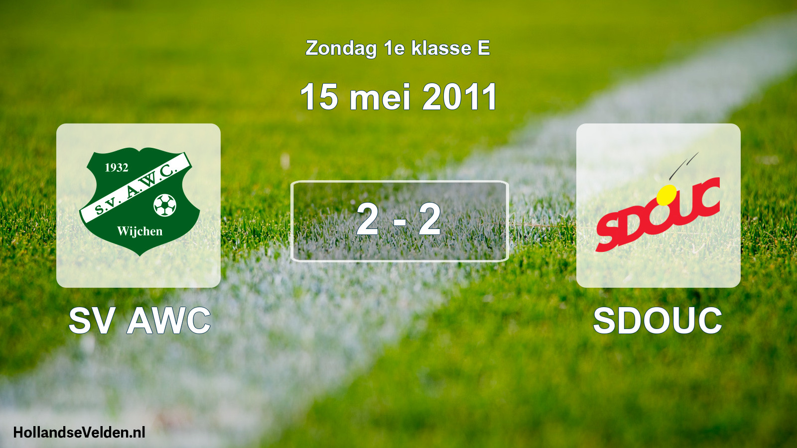 Total number of matches played: SV AWC - SDOUC 2 - 2 (15 May 2011)