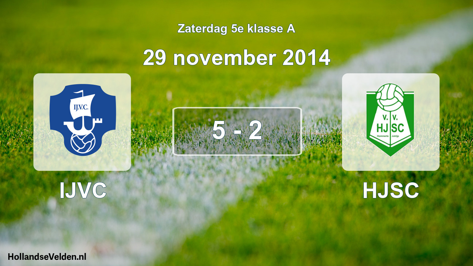 Total number of matches played: IJVC - HJSC 5 - 2 (29 November 2014)