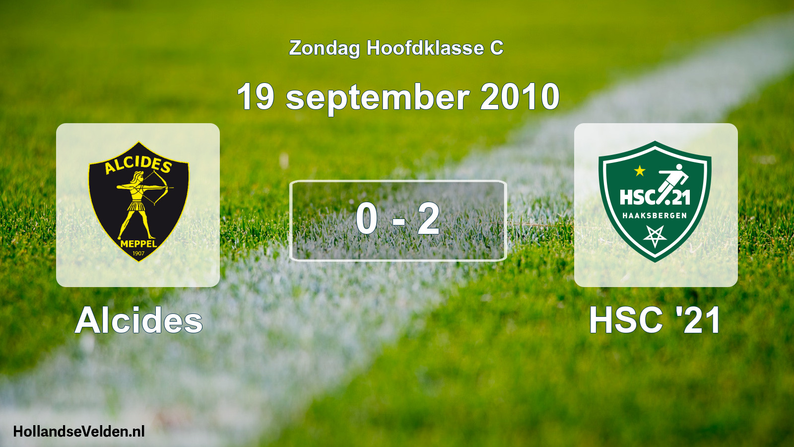 Total number of matches played: Alcides - HSC '21 0 - 2 (19 September 2010)
