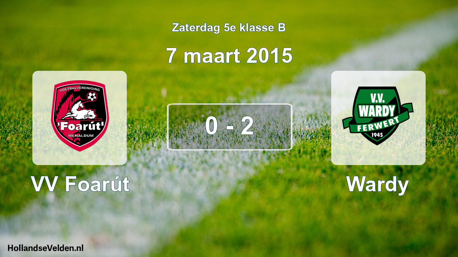 Total number of matches played: VV Foarút - Wardy 0 - 2 (7 March 2015)