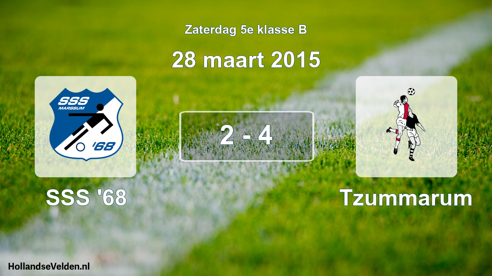 Total number of matches played: SSS '68 - Tzummarum 2 - 4 (28 March 2015)