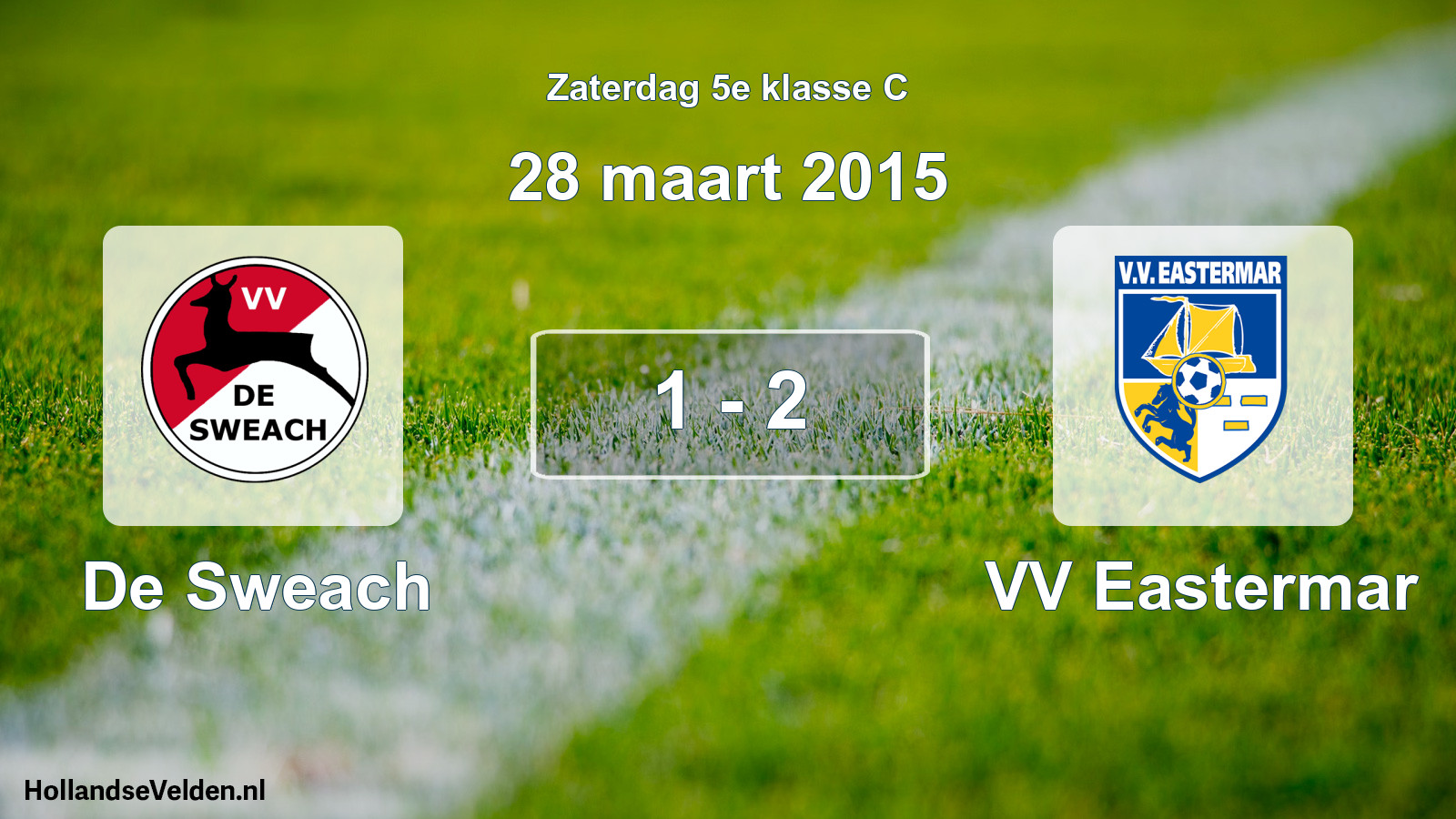Total number of matches played: De Sweach - VV Eastermar 1 - 2 (28 March 2015)