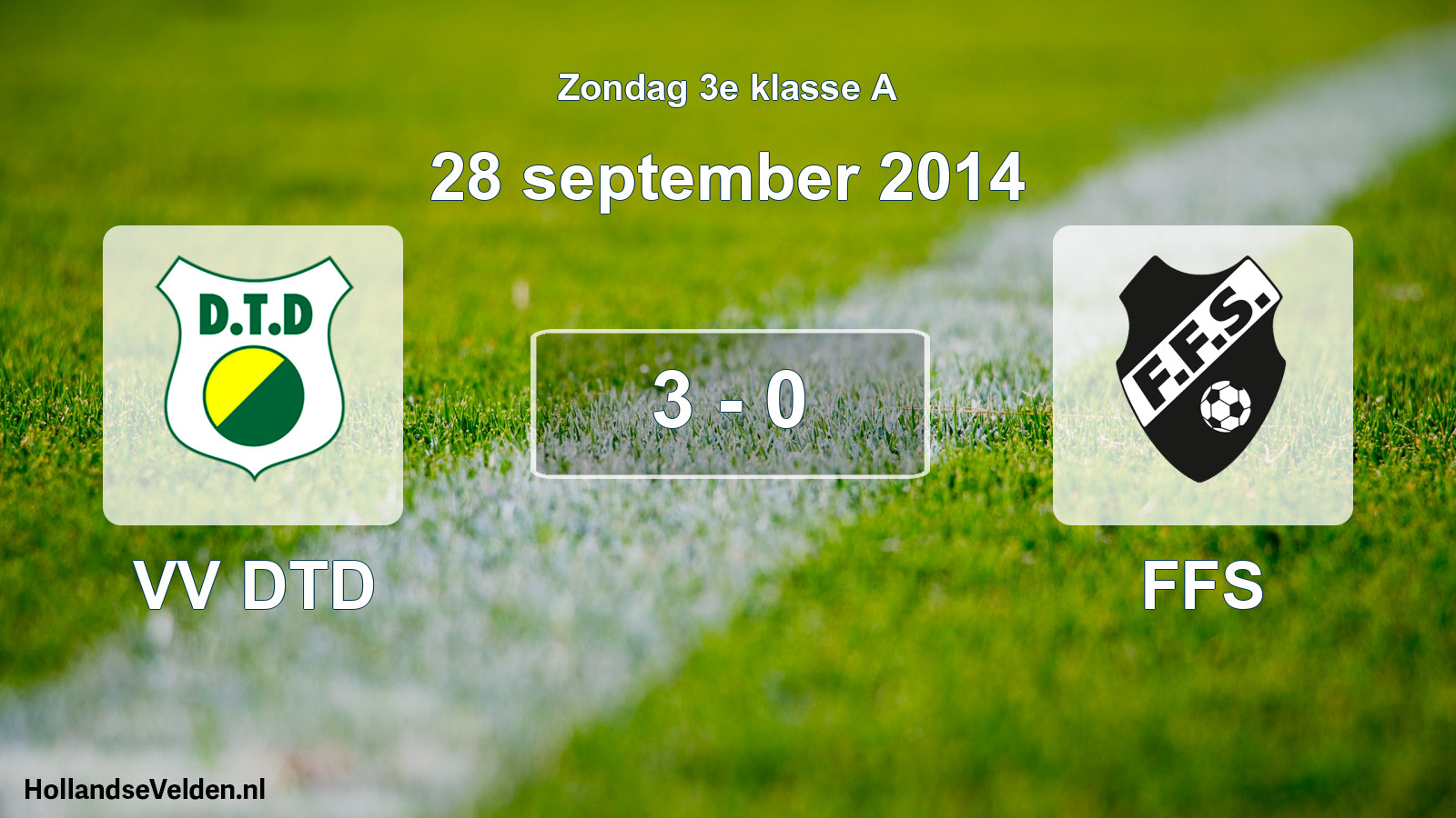 Total number of matches played: VV DTD - FFS 3 - 0 (28 September 2014)