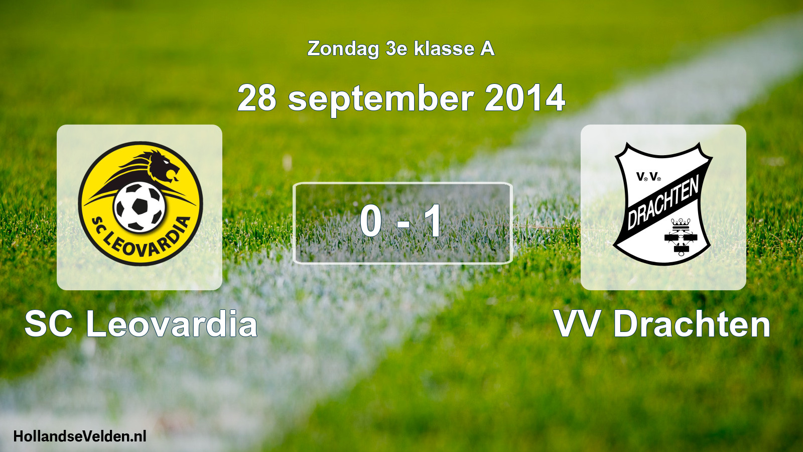 Total number of matches played: SC Leovardia - VV Drachten 0 - 1 (28 September 2014)