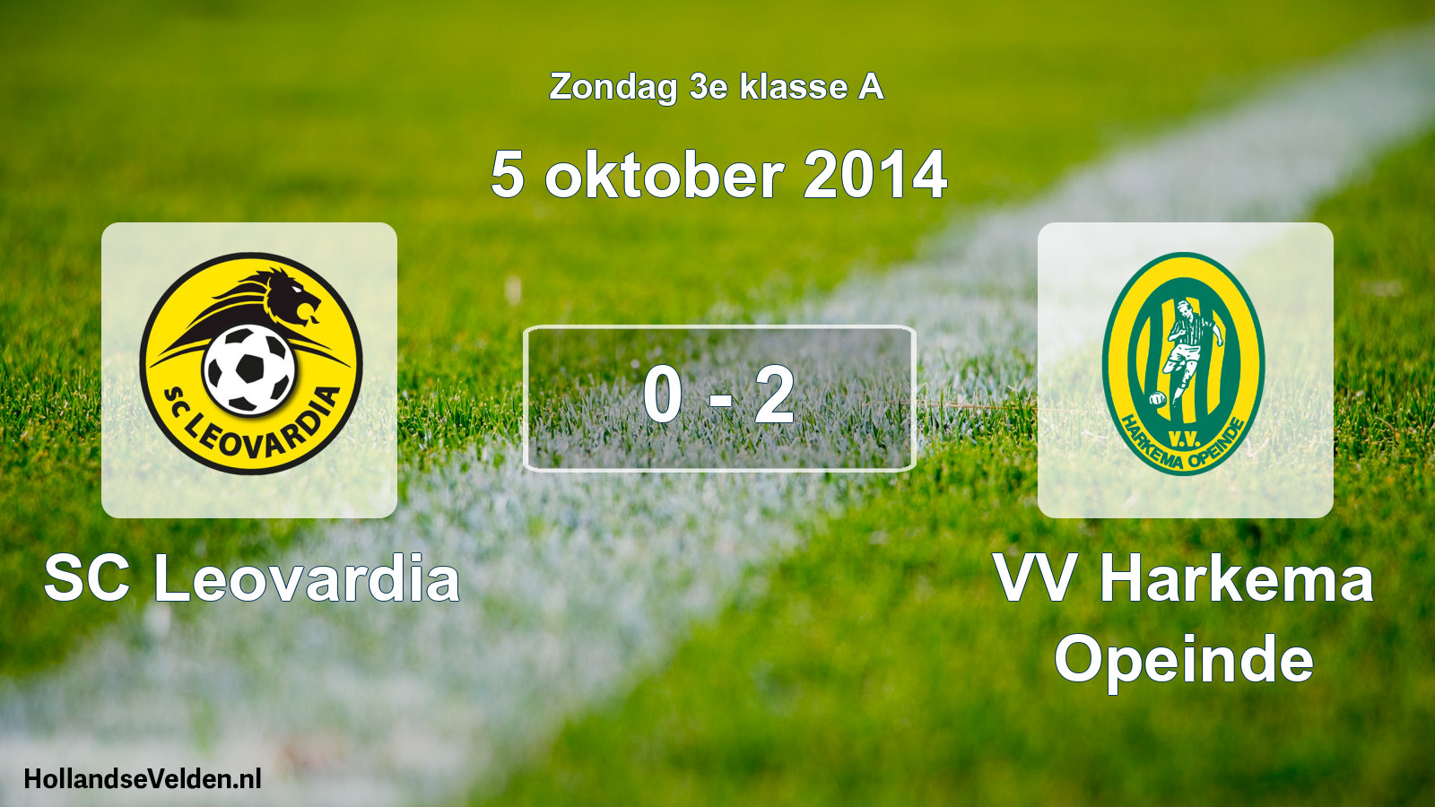 Total number of matches played: SC Leovardia - VV Harkema Opeinde 0 - 2 (5 October 2014)